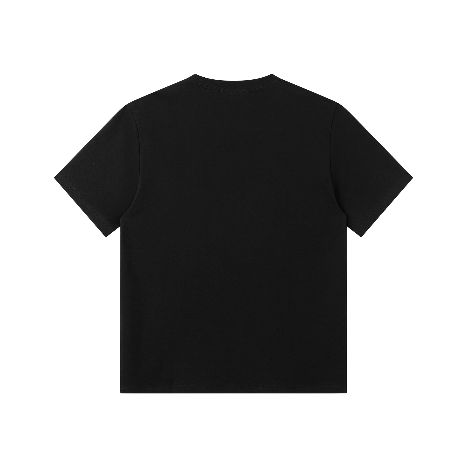 Black Tencel Cotton Basic Cross T-Shirt