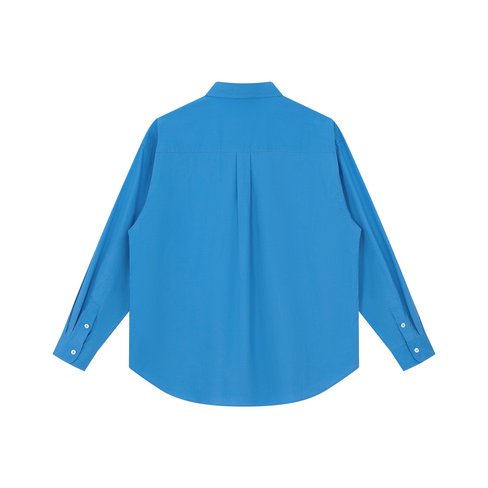 Blue Cross Embroidered Loose Shirt