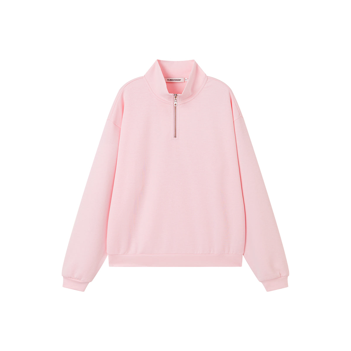 Pink Air Layer Half-Zip Pullover Sweatshirt