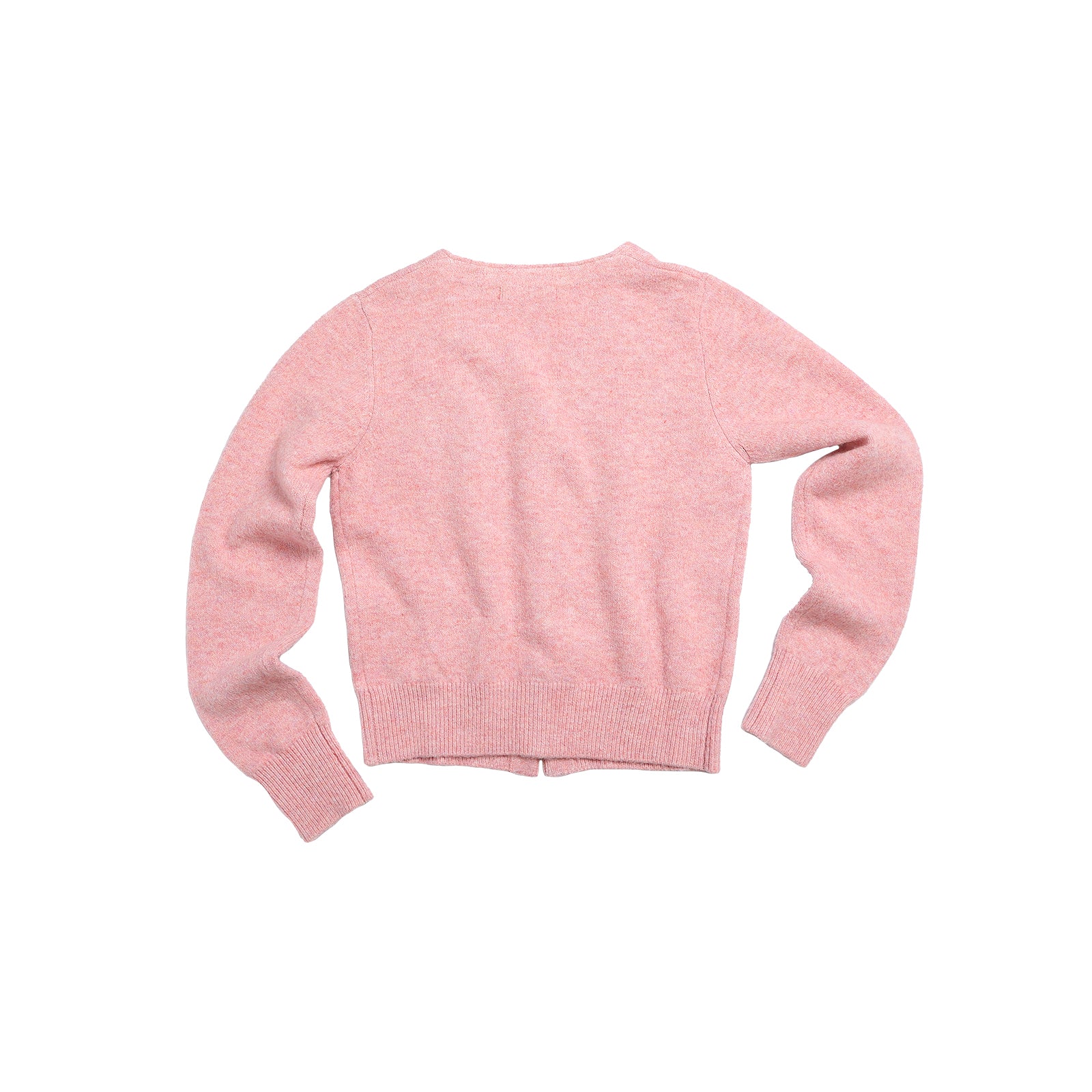 Daisy Embroidered V-Neck Knitted Cardigan In Pink