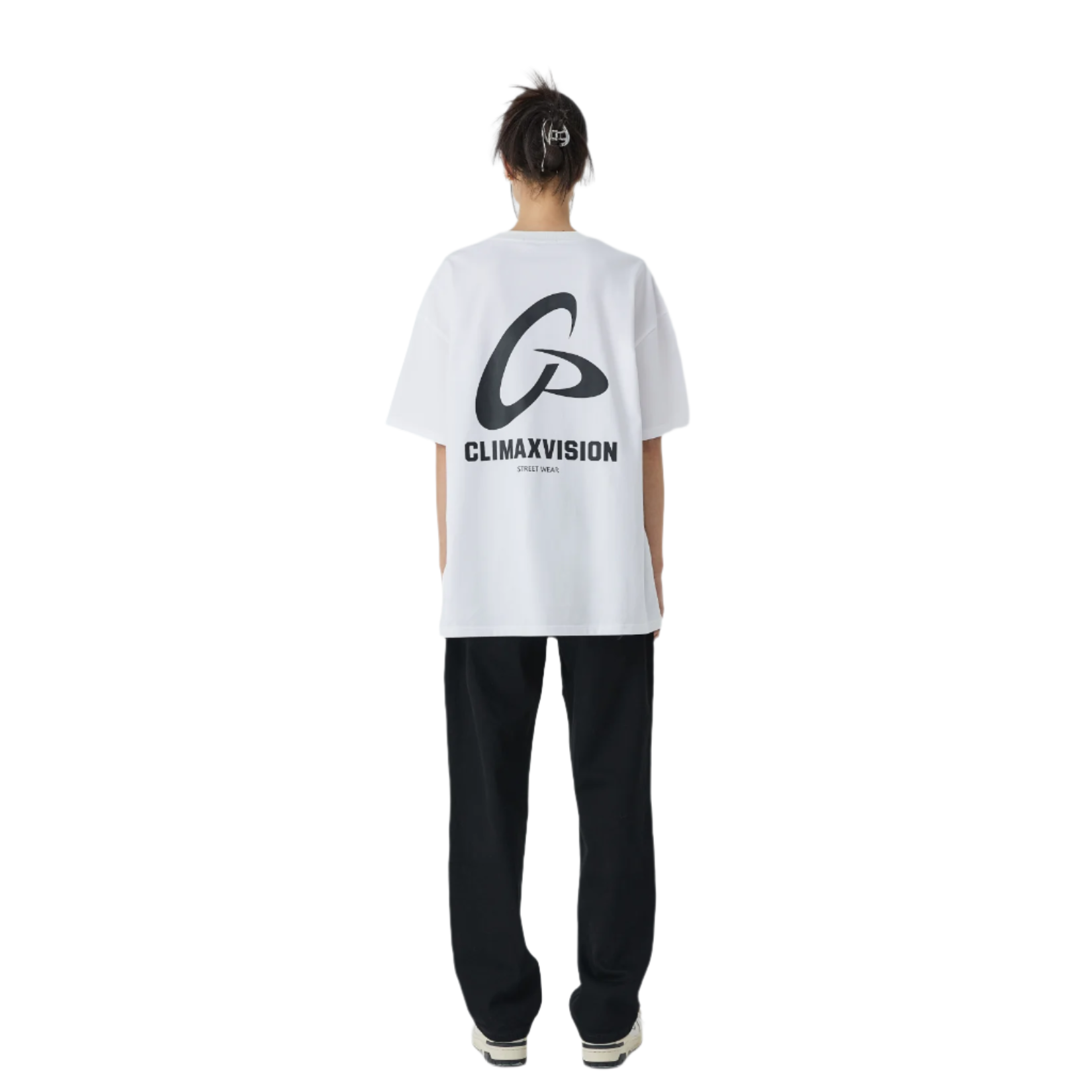 White Frisbee Logo Print Short Sleeve