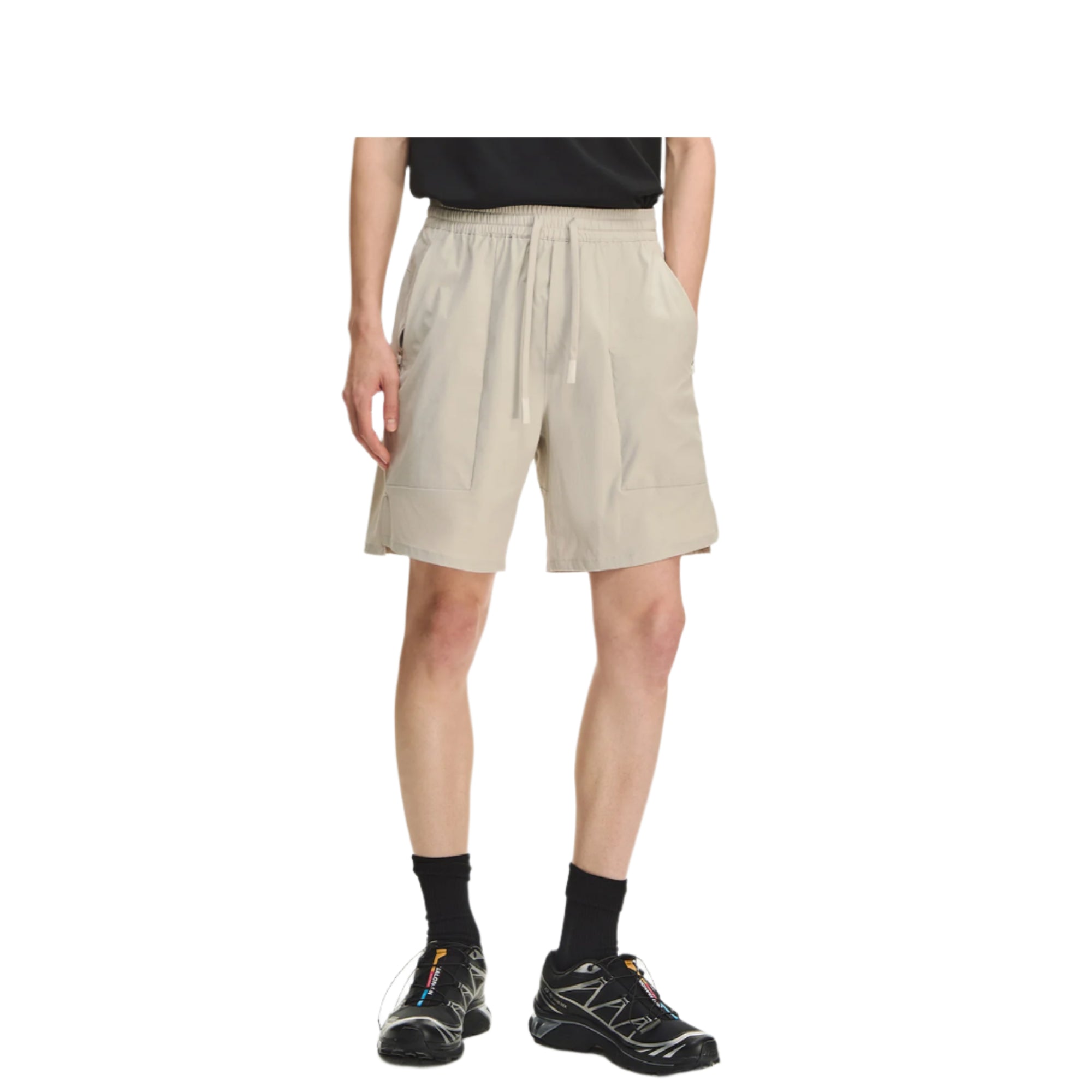Beige Quick-drying Sports Shorts