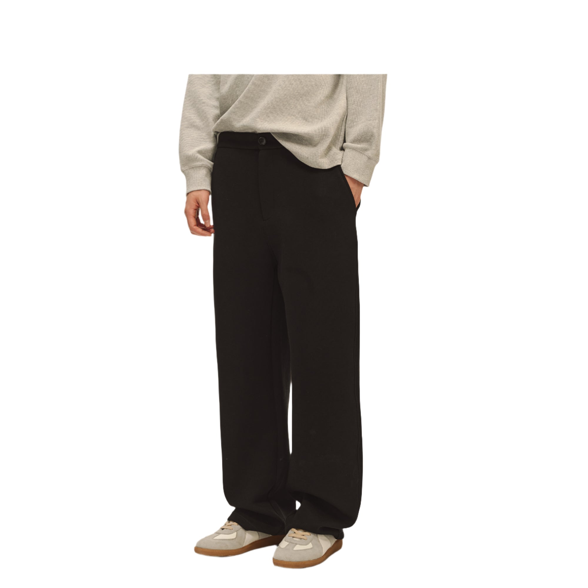 Black Jelly Air Straight Sweatpants