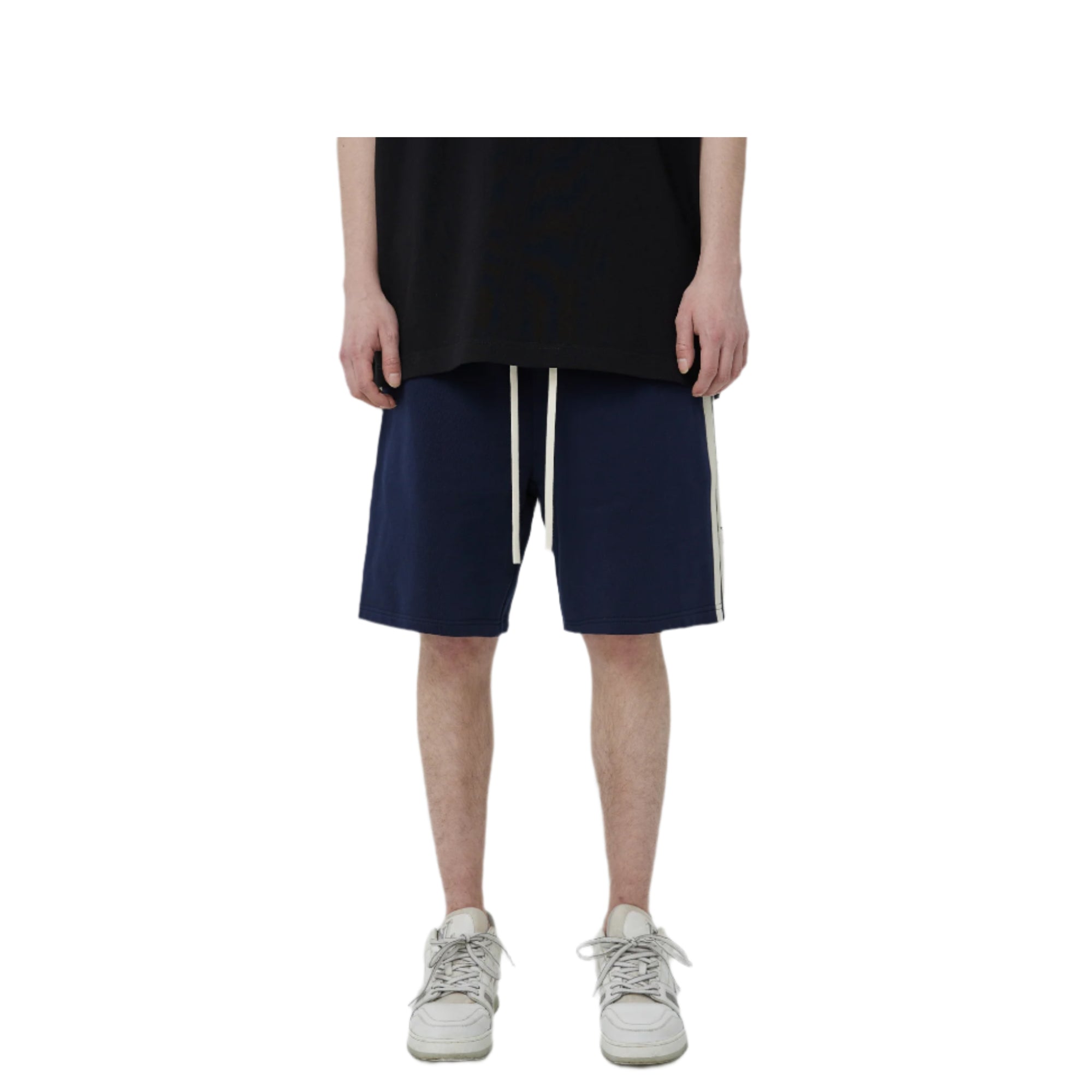 Navy Vintage Side Stripe Stars Shorts