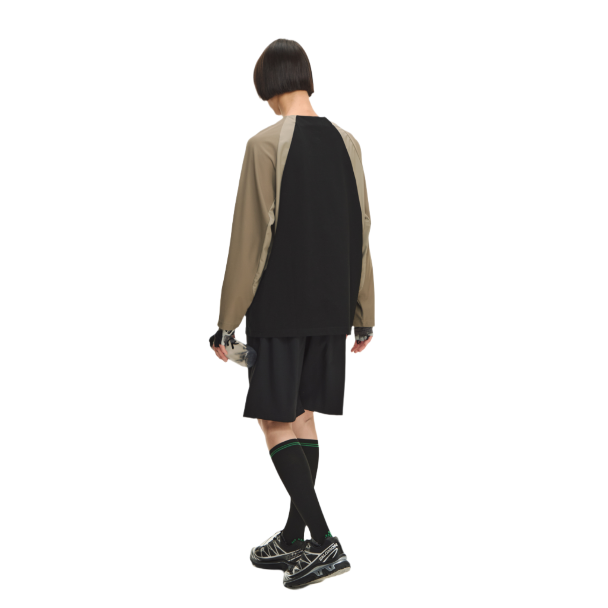 Classic Black Half Zip Training Jersey T-Shirt