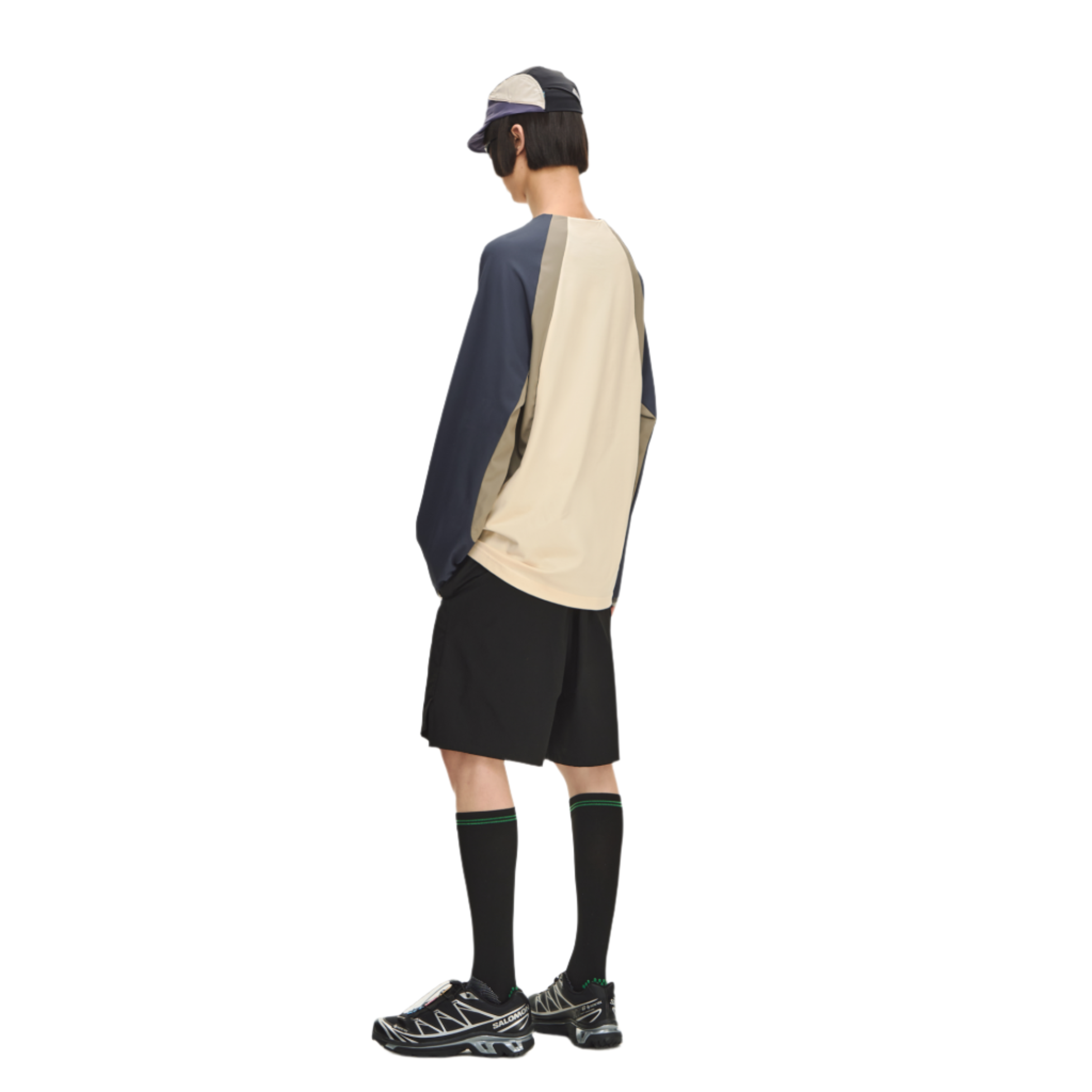 Beige Half Zip Training Jersey T-Shirt
