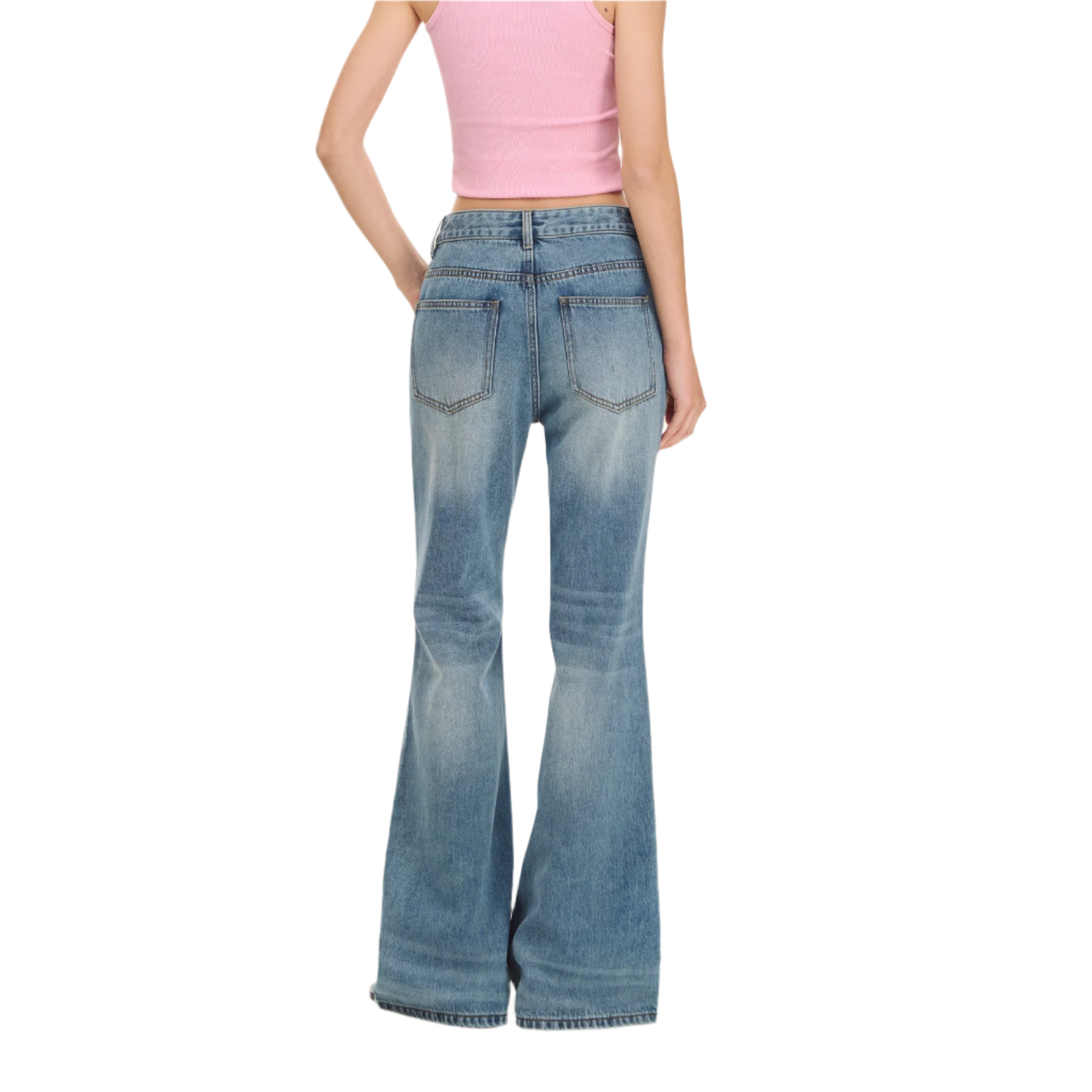 Blue Vintage Flared Jeans