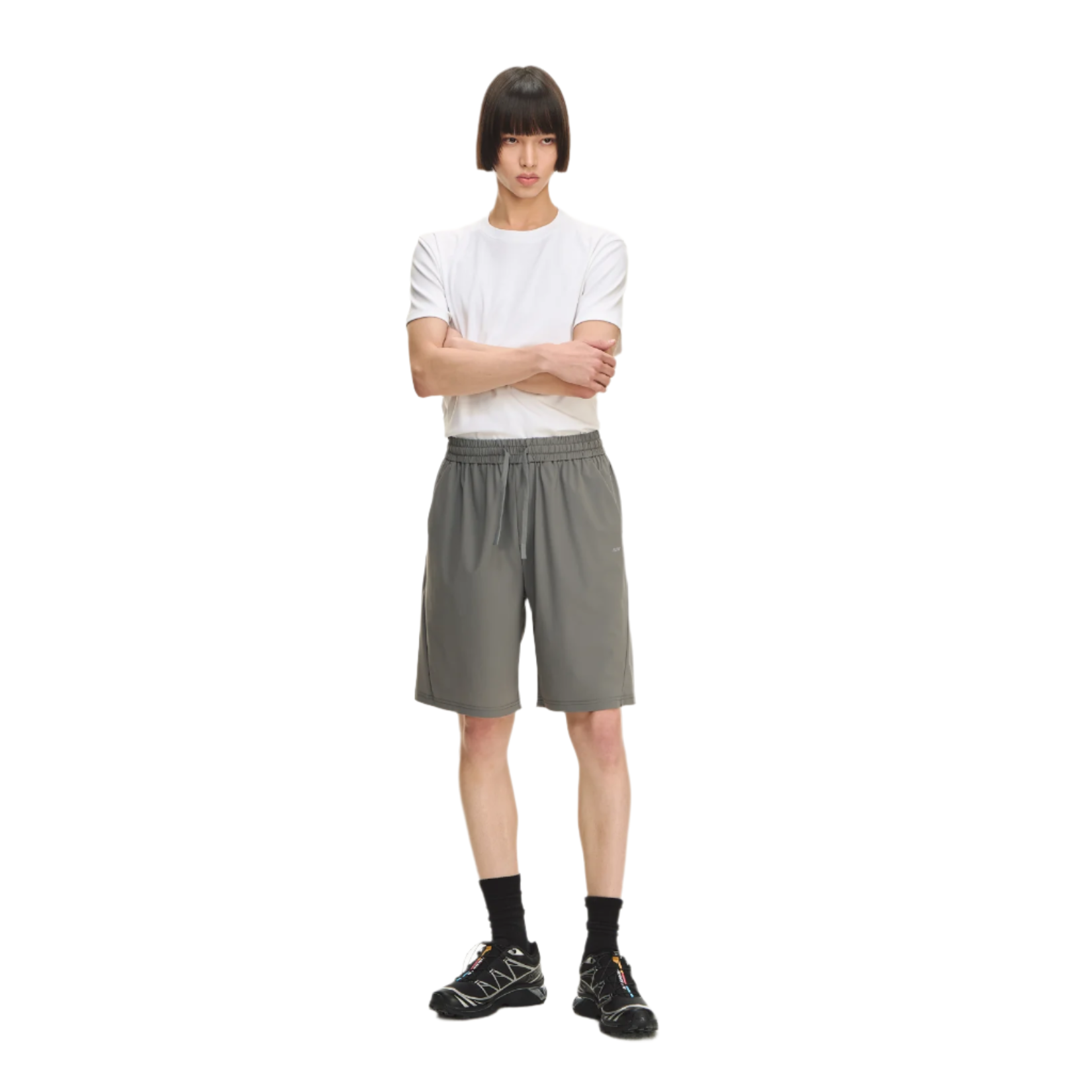Grey Sun Protection Sports Shorts