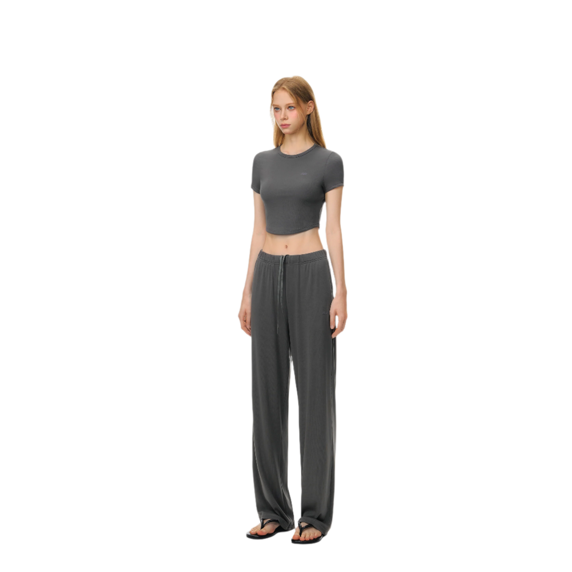 Gray Lightweight Cloud Stretch Tencel Cool Short Sleeves