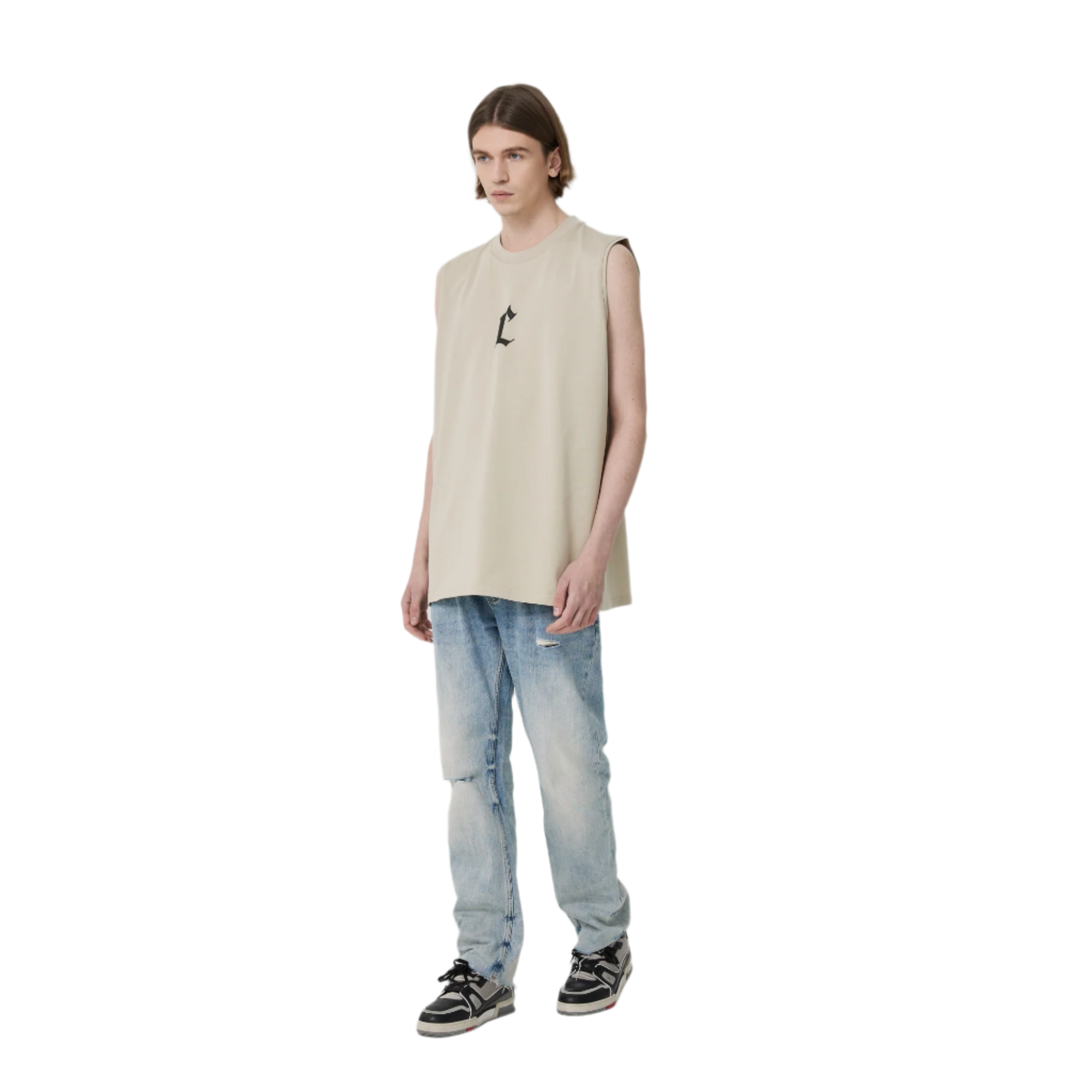Wheat Foam C-Print Sports Tank Top