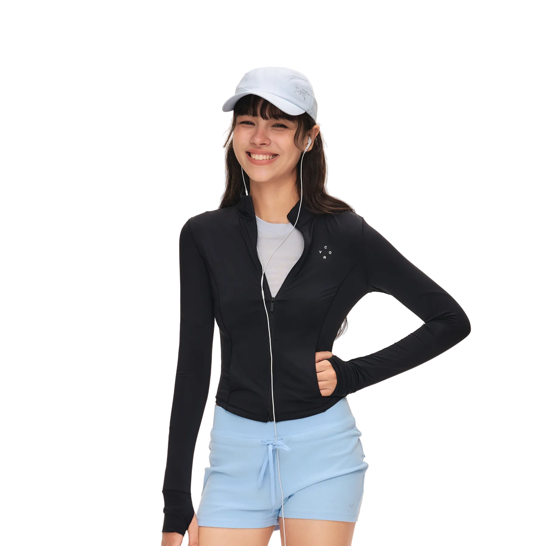 Black Ultra-Lightweight Ice-Feel Sun Protection Jacket