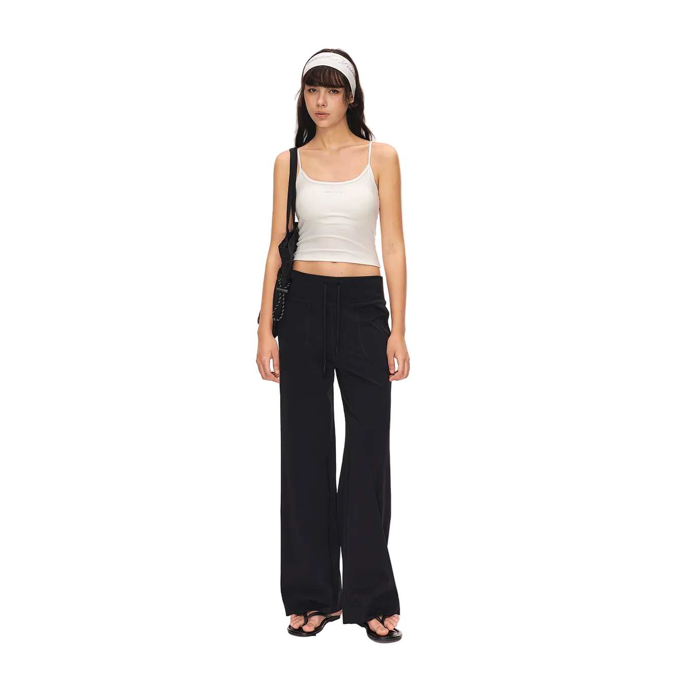 Black Wide Waist High Elastic Yoga Pants