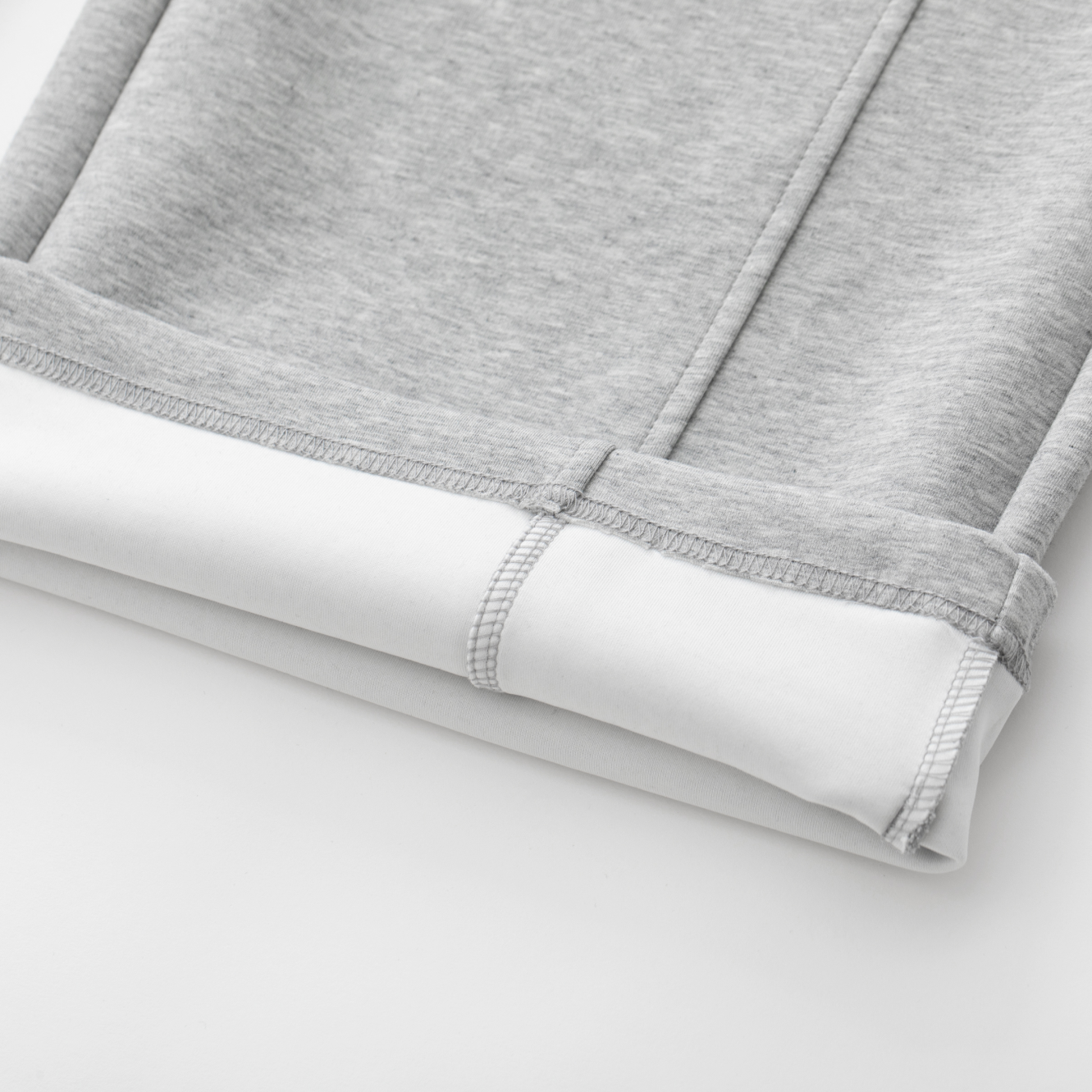 Grey Cloud-Style Structured Casual Trousers