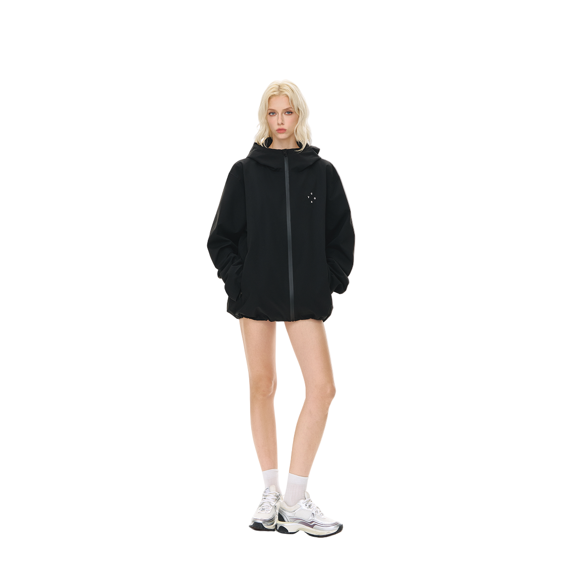 Outdoor Leisure Soft Shell Windproof Jacket In Black
