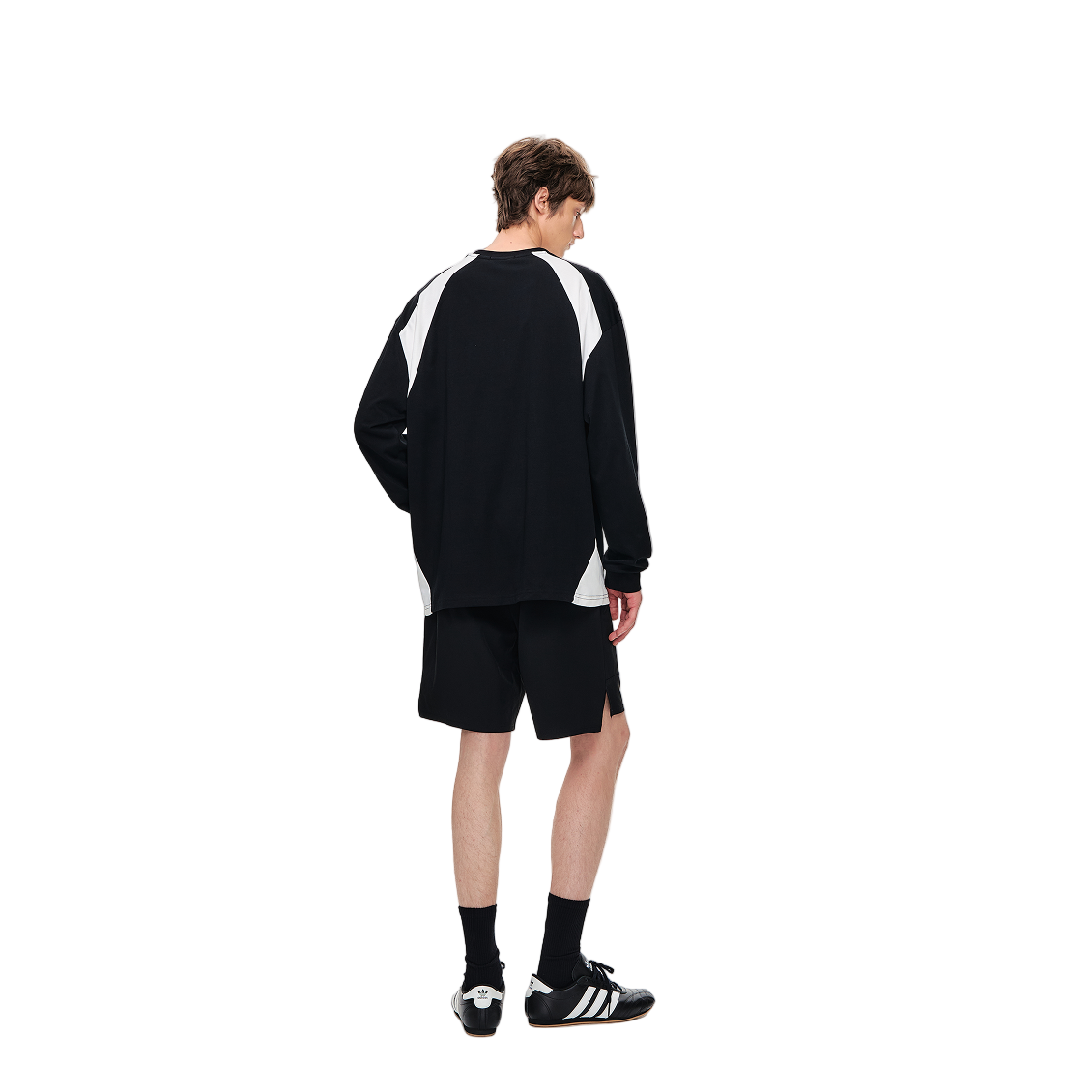 Black Quick-drying Mesh Casual Sports Long-sleeved T-shirt