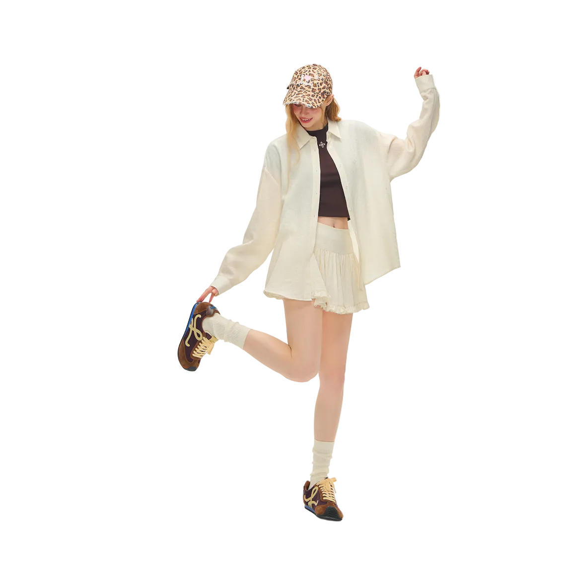 Beige Tencel Wool Textured Shirt