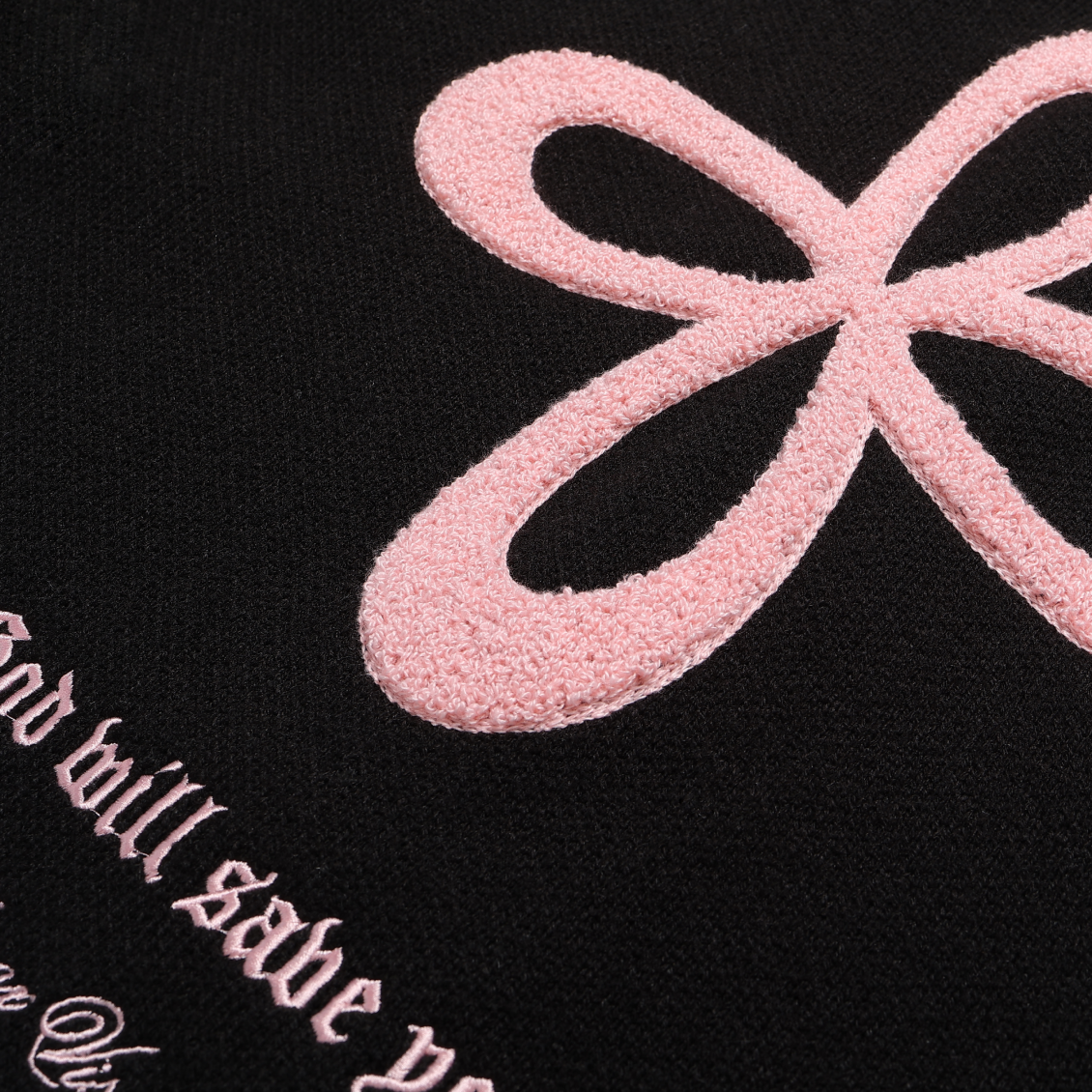 Black Lazy Style Cross-Pattern Knit Cardigan Sweater