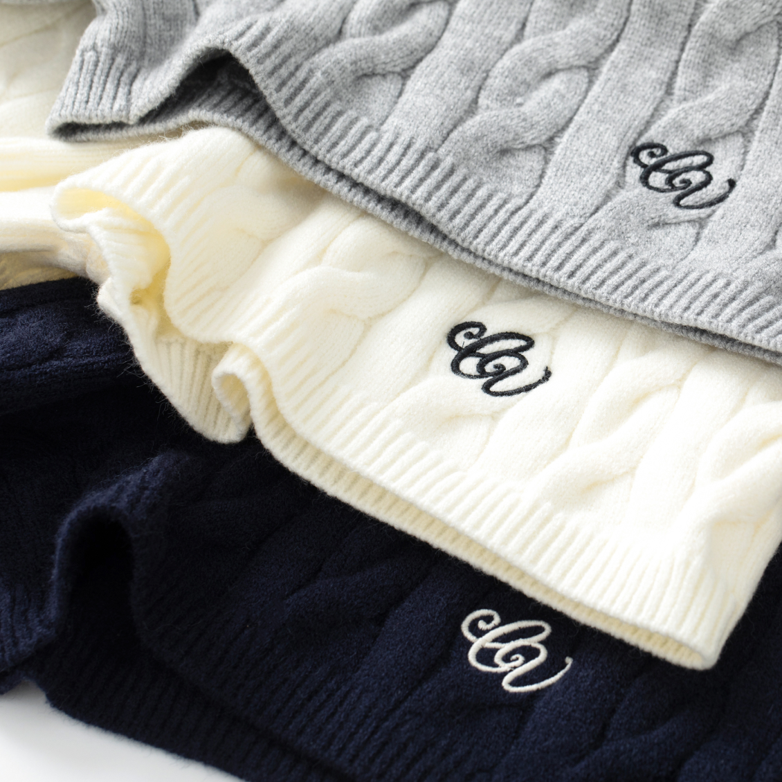 Beige Cable Knit Suit Shorts