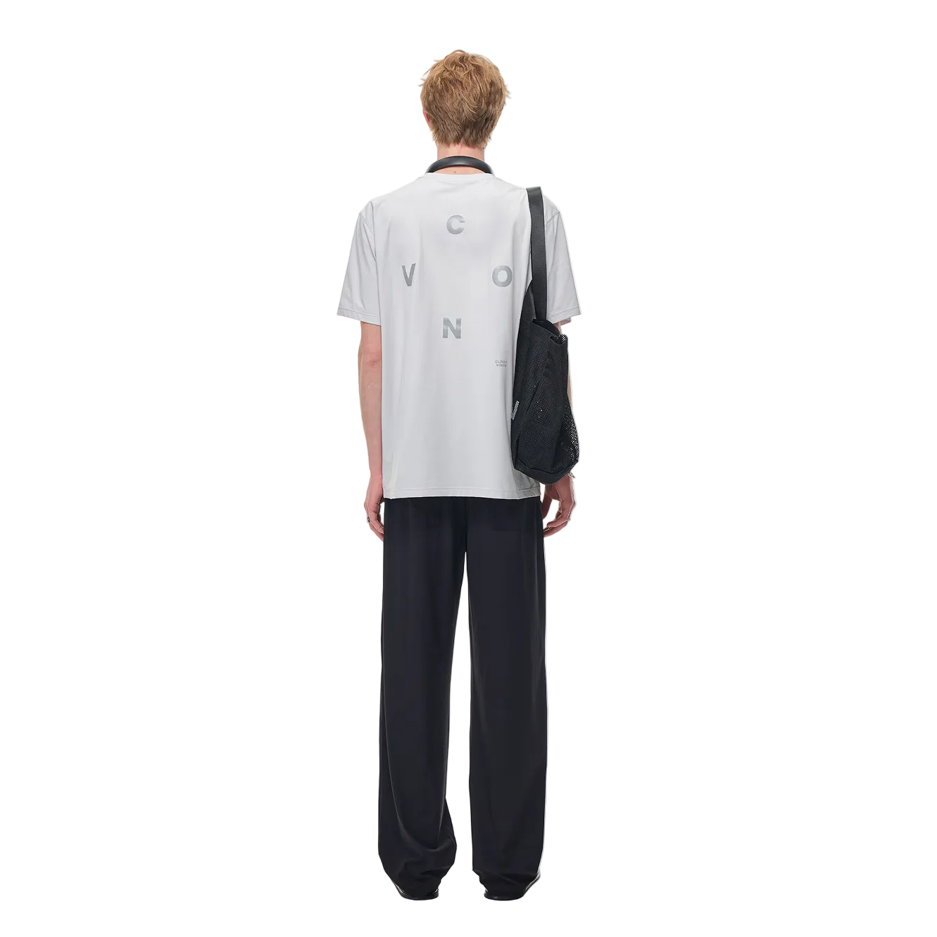 Grey Outdoor Sports Reflective Print T-shirt