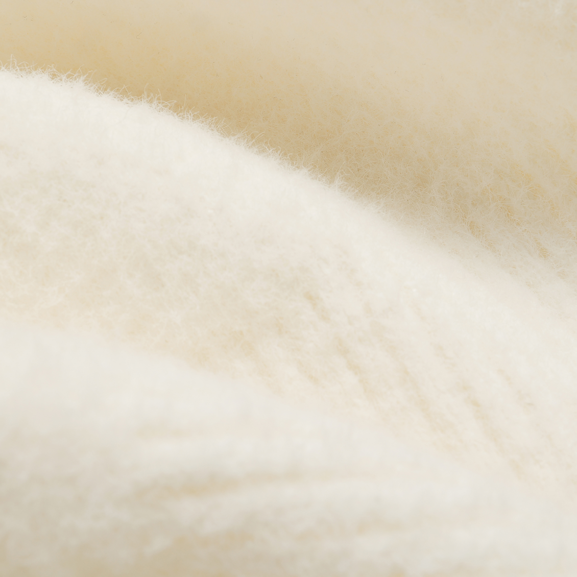 Beige Double-sided Warm Fleece Knit Sweater Hoodie