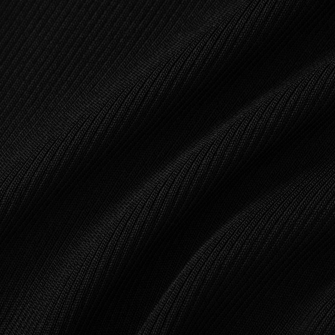 Black Small V-neck Slim High Elastic Long Sleeve