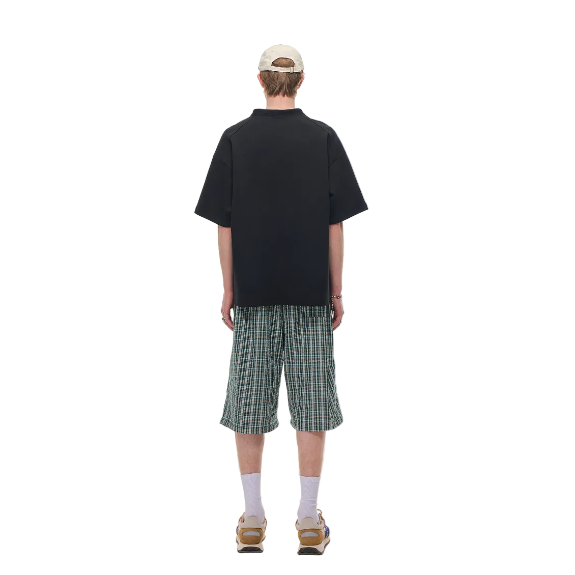 Black Air Layer High Neck Zipper T-Shirt