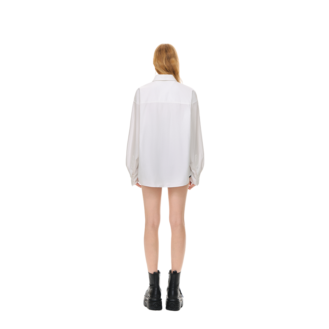 White Classic High Count Cotton Oxford Cross Embroidery Shirt