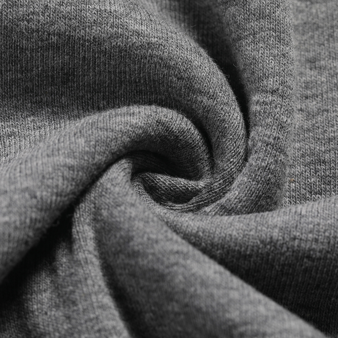 Gray Stretch Cotton Layered Fake Two-piece Long-sleeved T-shirt