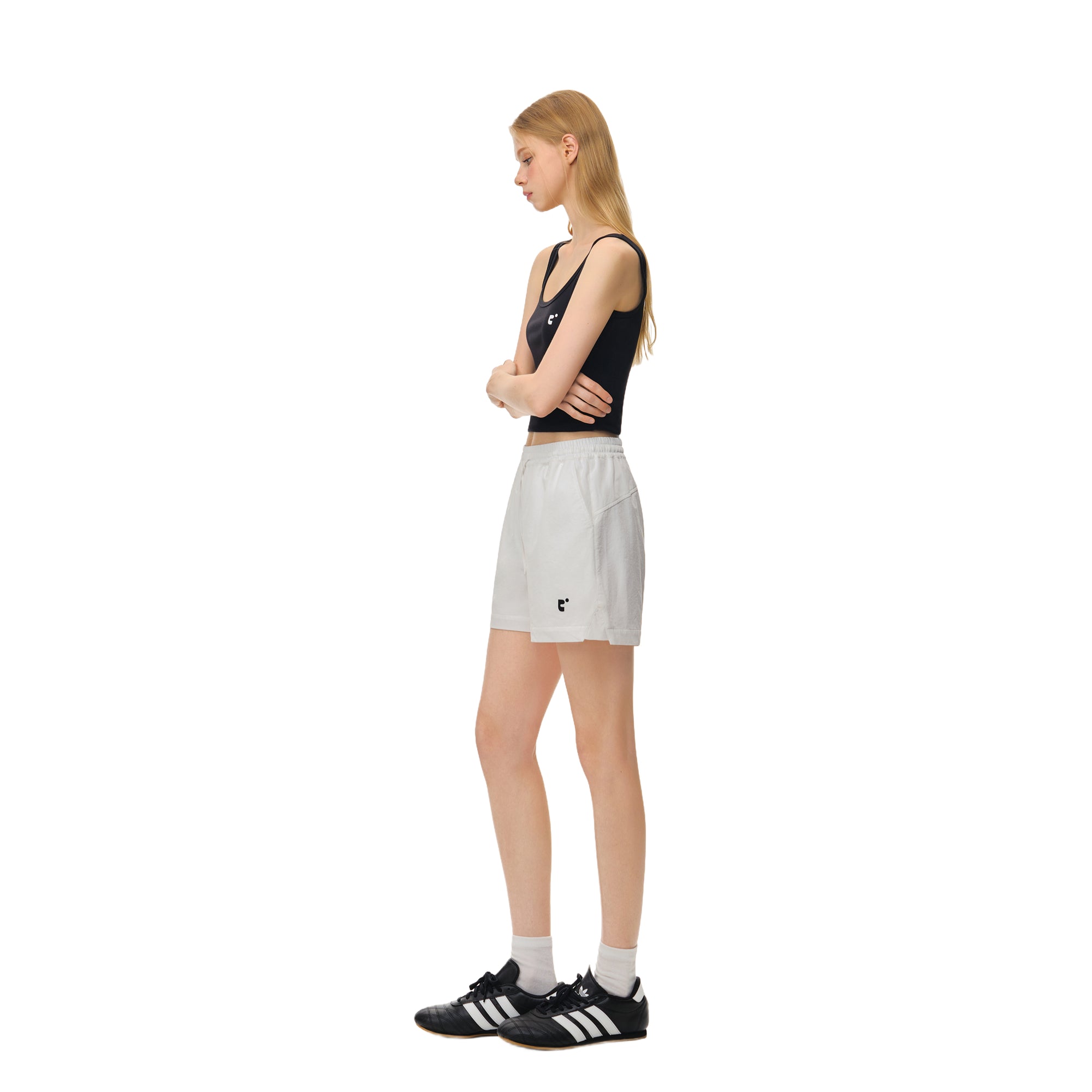 White Light Casual Sports Shorts