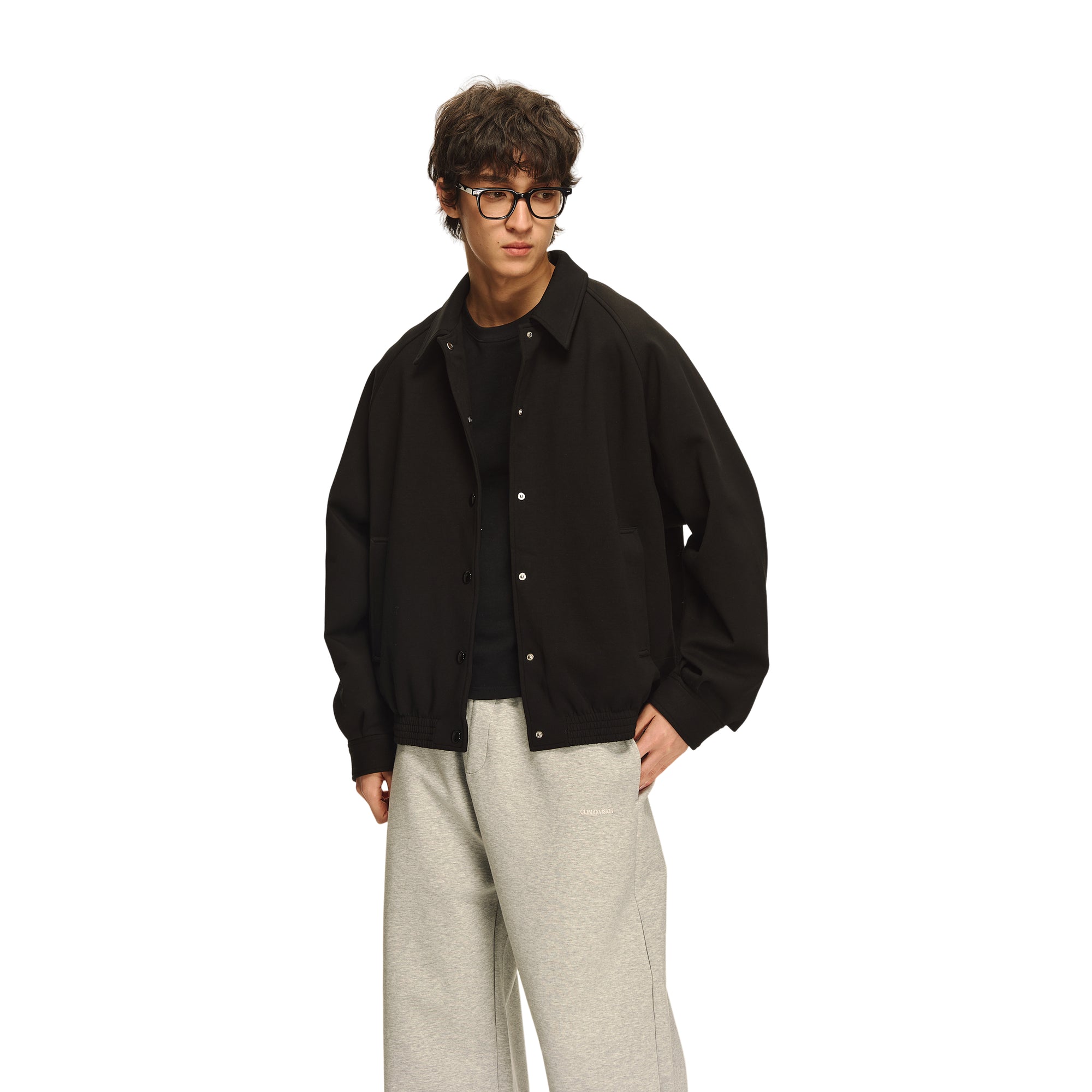 Black Oversized Casual Jacket