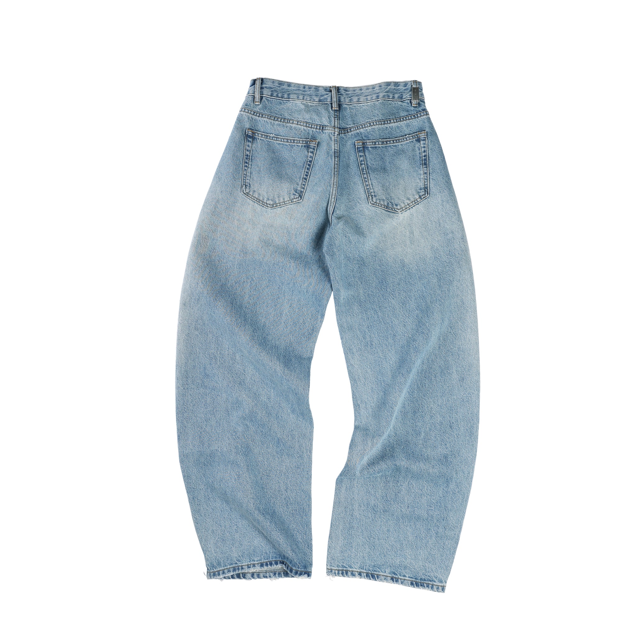 Light Blue Washed Scimitar Cocoon Gallery Jeans