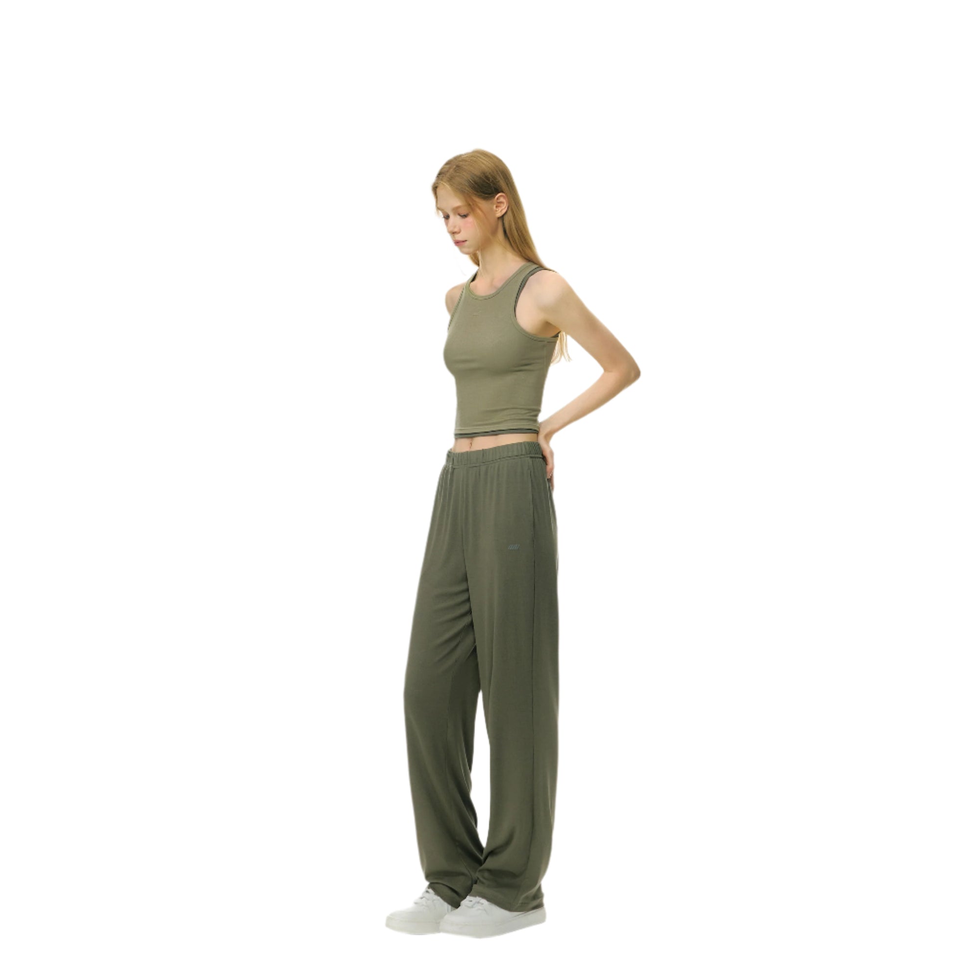 Light Green Cloud Stretch Cool Tencel Short Sports Vest