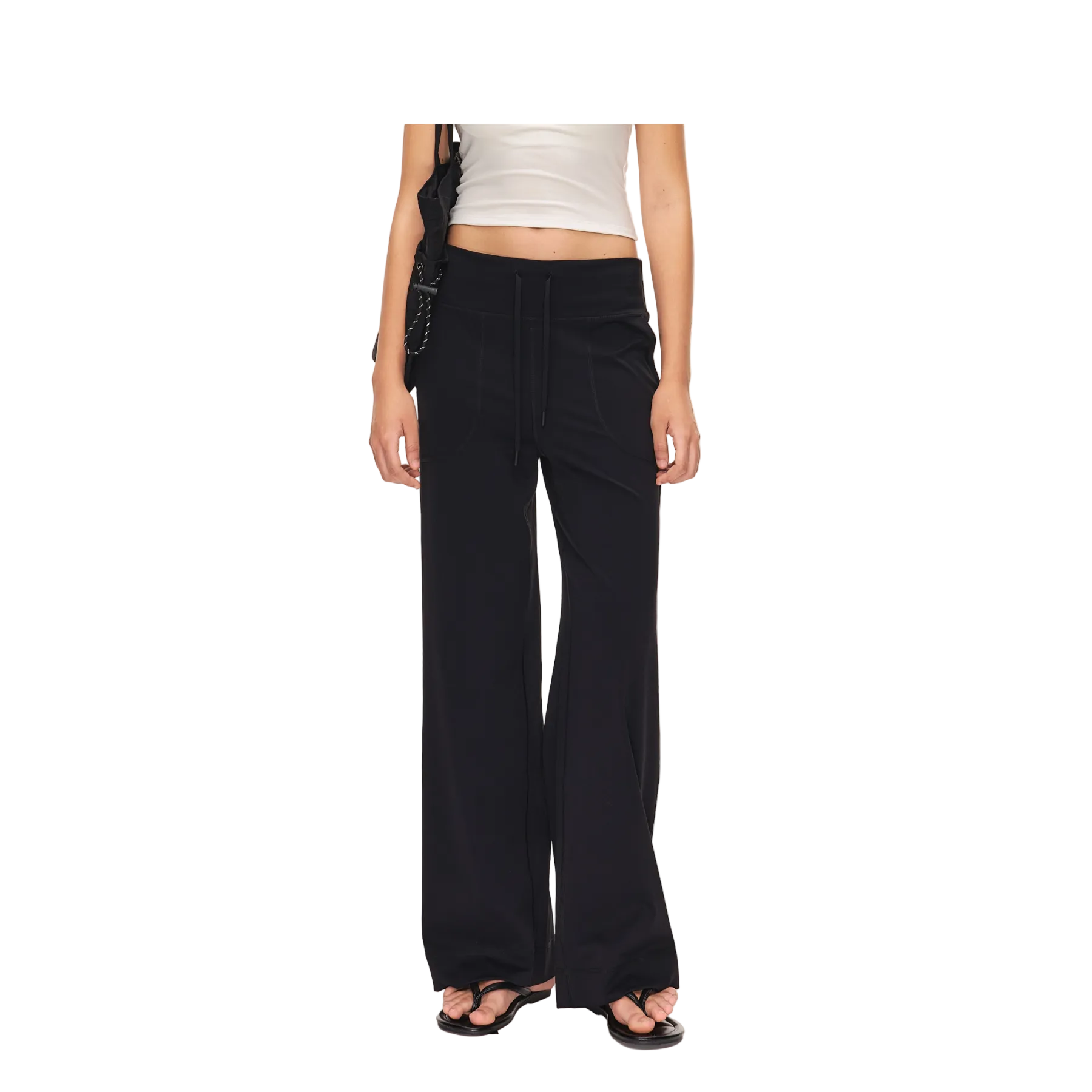 Black Wide Waist High Elastic Yoga Pants