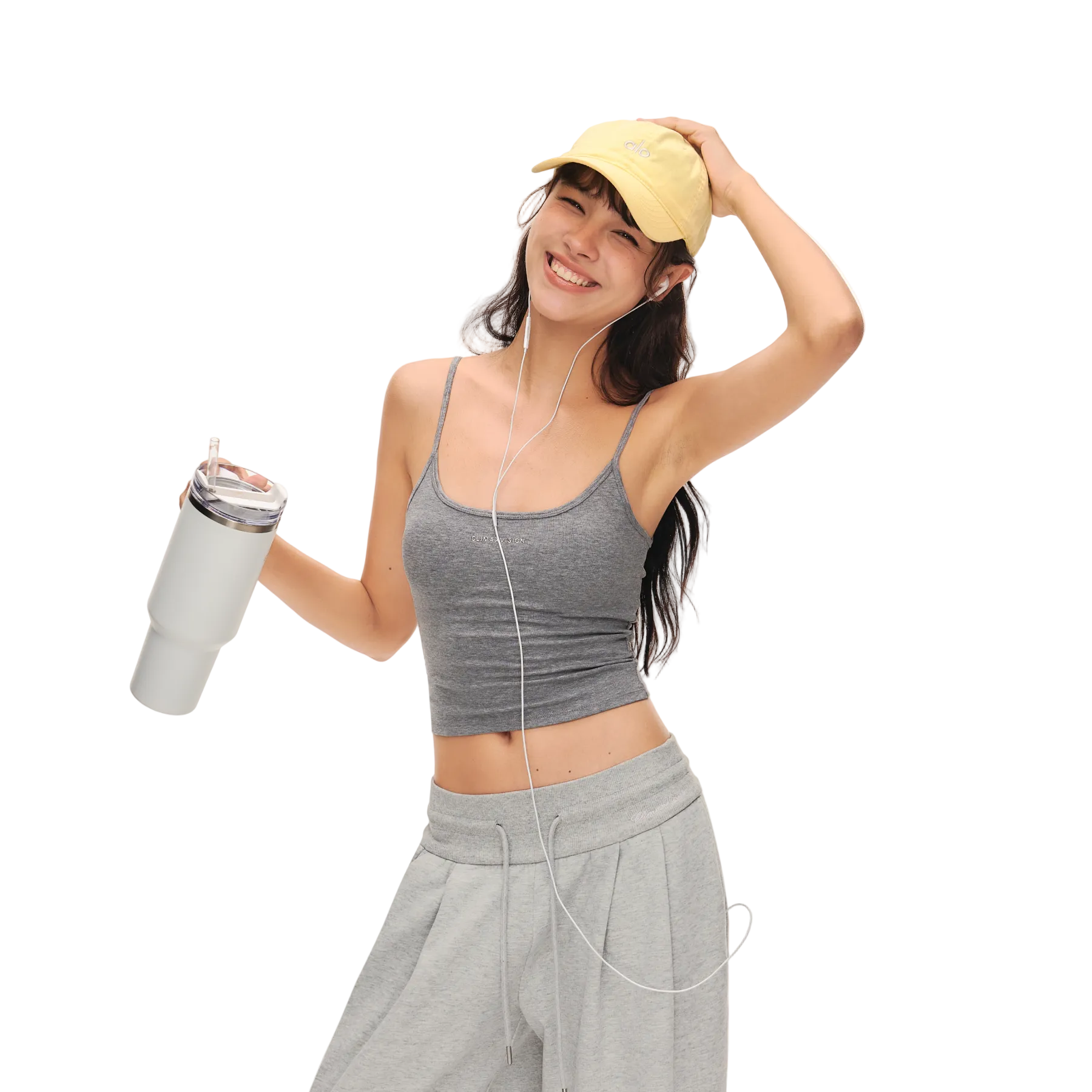 Grey Tencel High Elastic Camisole