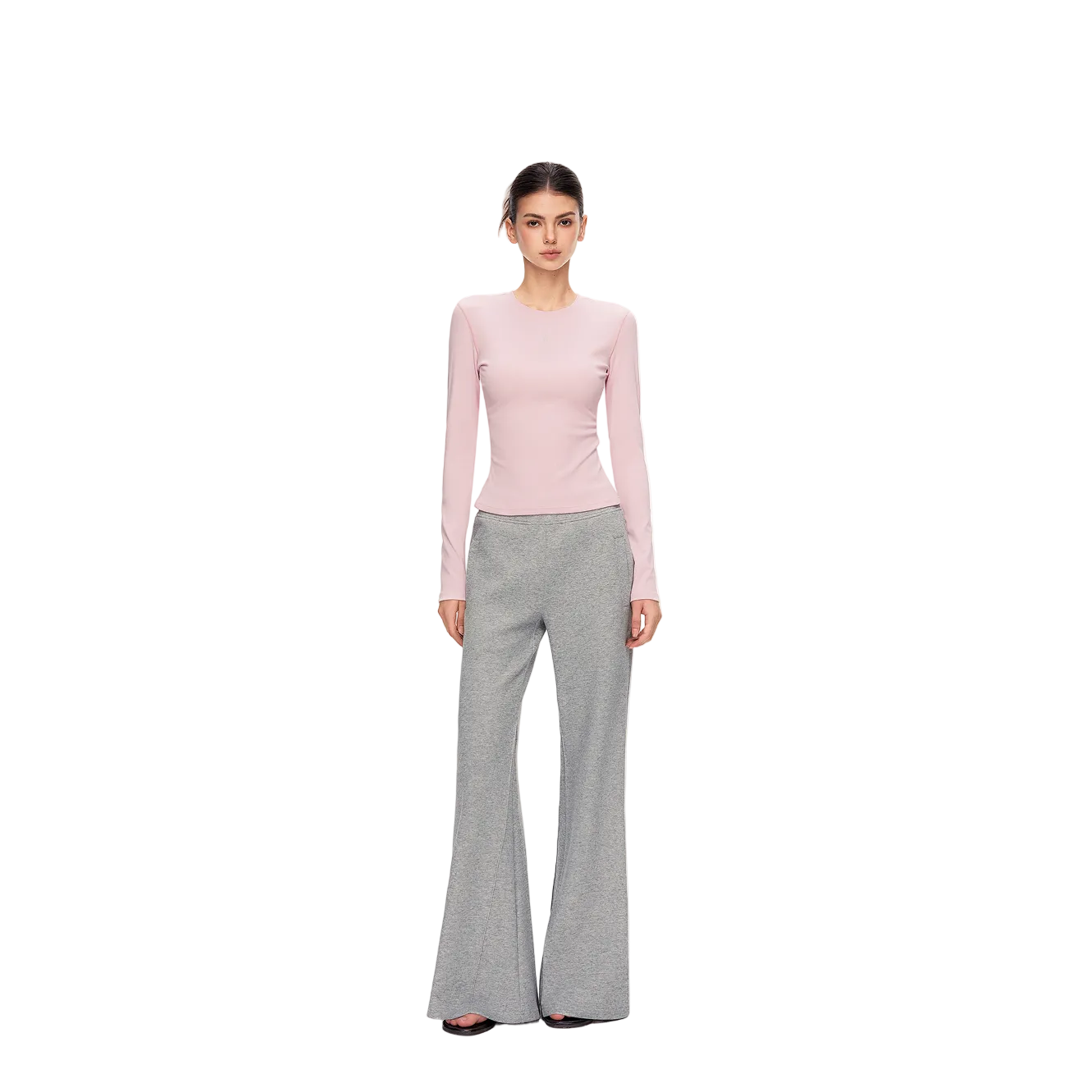 Pink Lightweight Cross Long-Sleeve T-Shirt