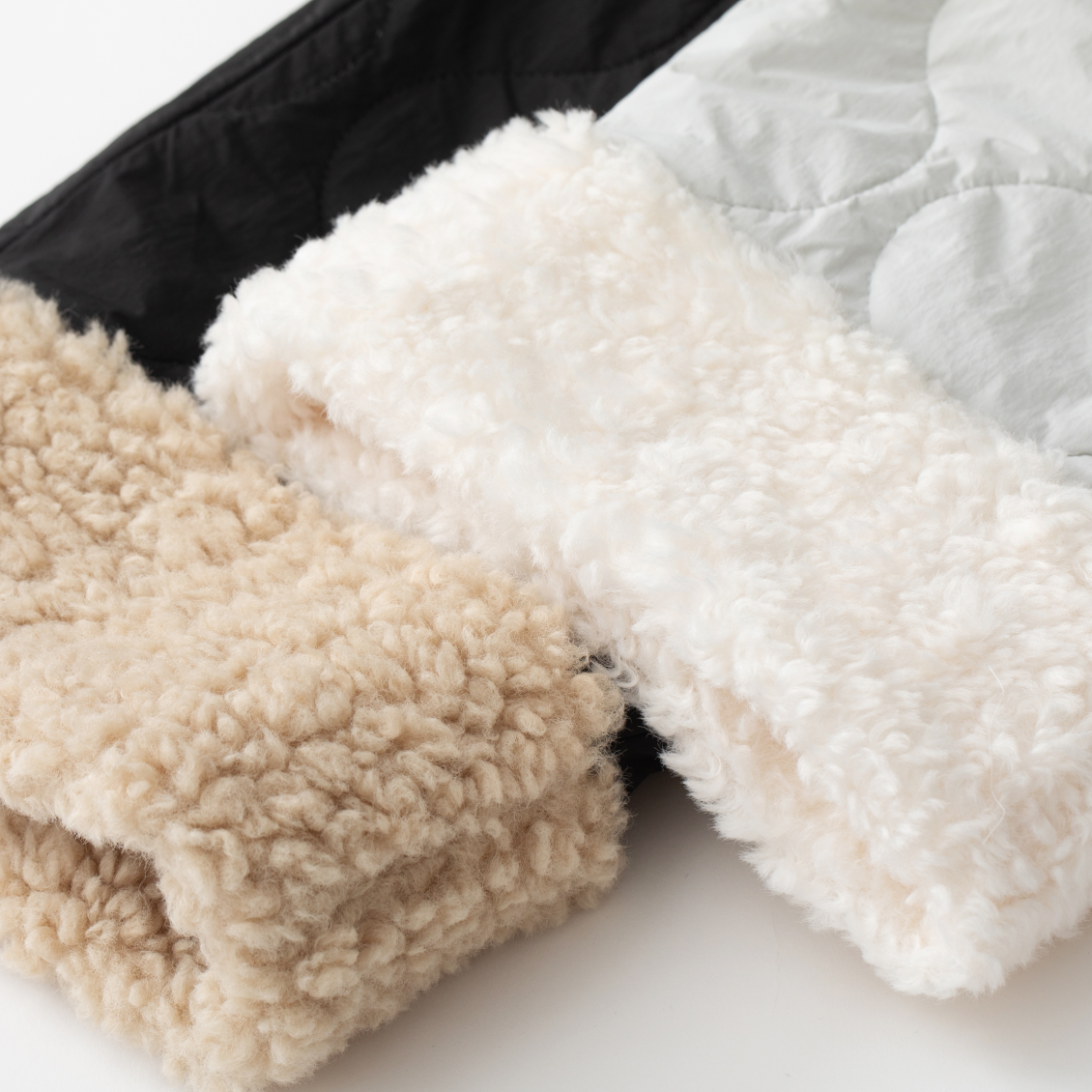 Grey Fleece Patchwork Gourd-Pattern Lined Thickened Thermal Pants