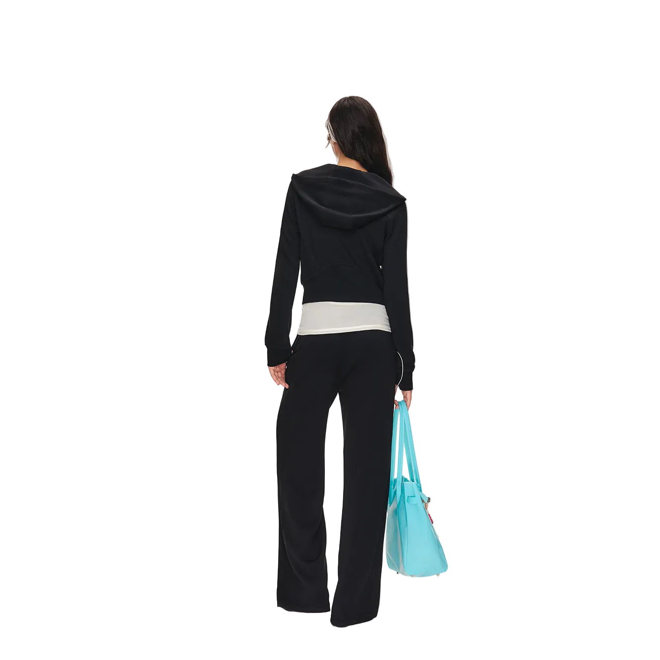 Black Cross Lightweight Cloud-like Set Hooded Sweatshirt