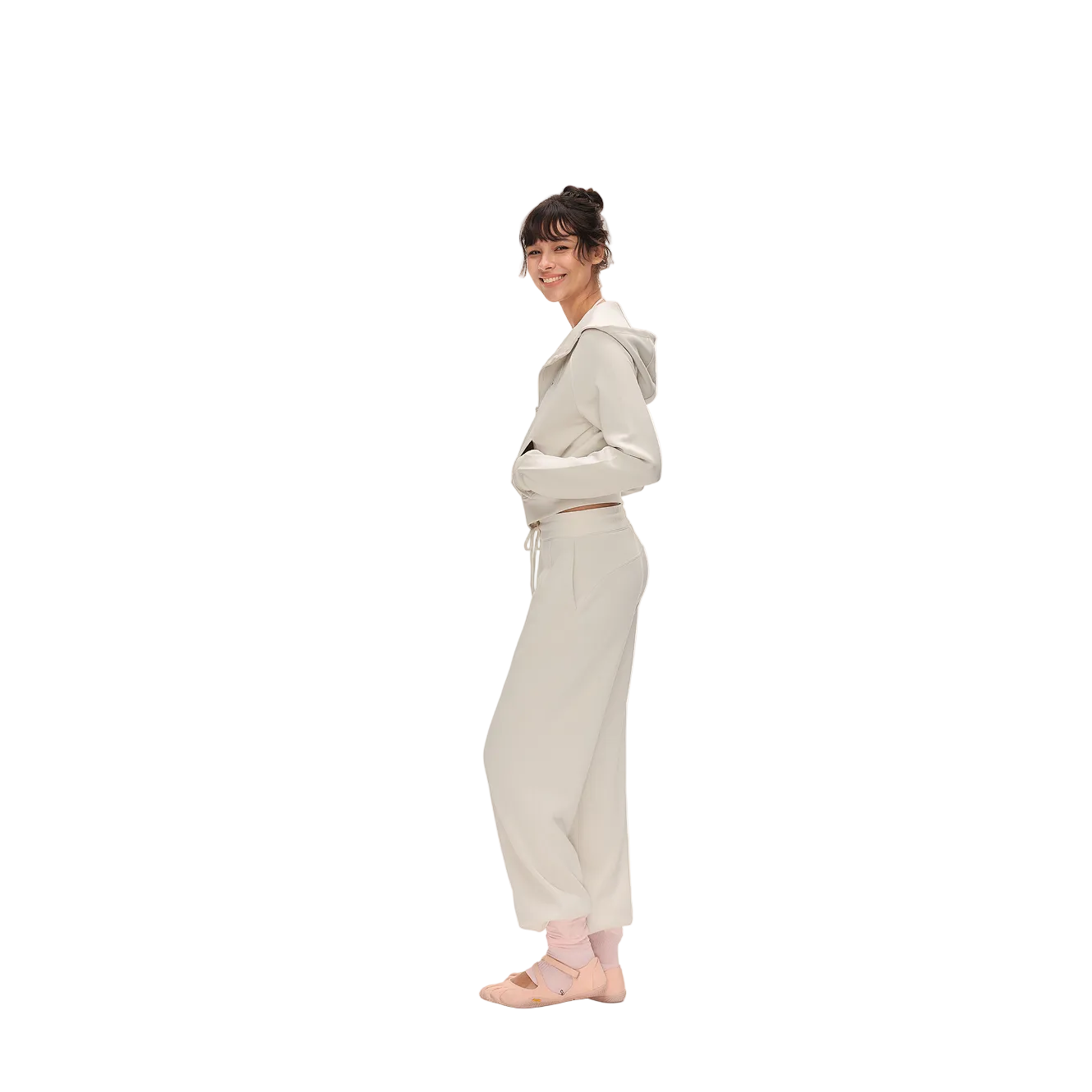 White Cross Lightweight Cloud-like Set Hooded Sweatshirt