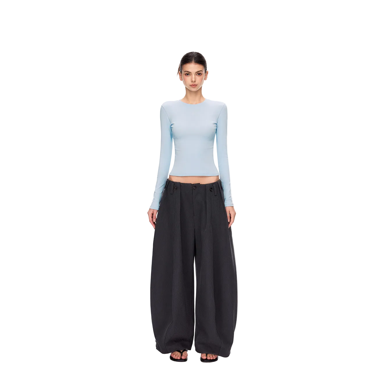 Blue Lightweight Cross Long-Sleeve T-Shirt