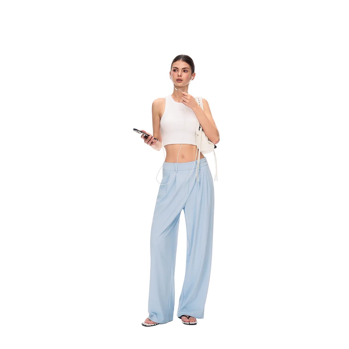 Blue 3D Cut Sports Yoga Suit Pants
