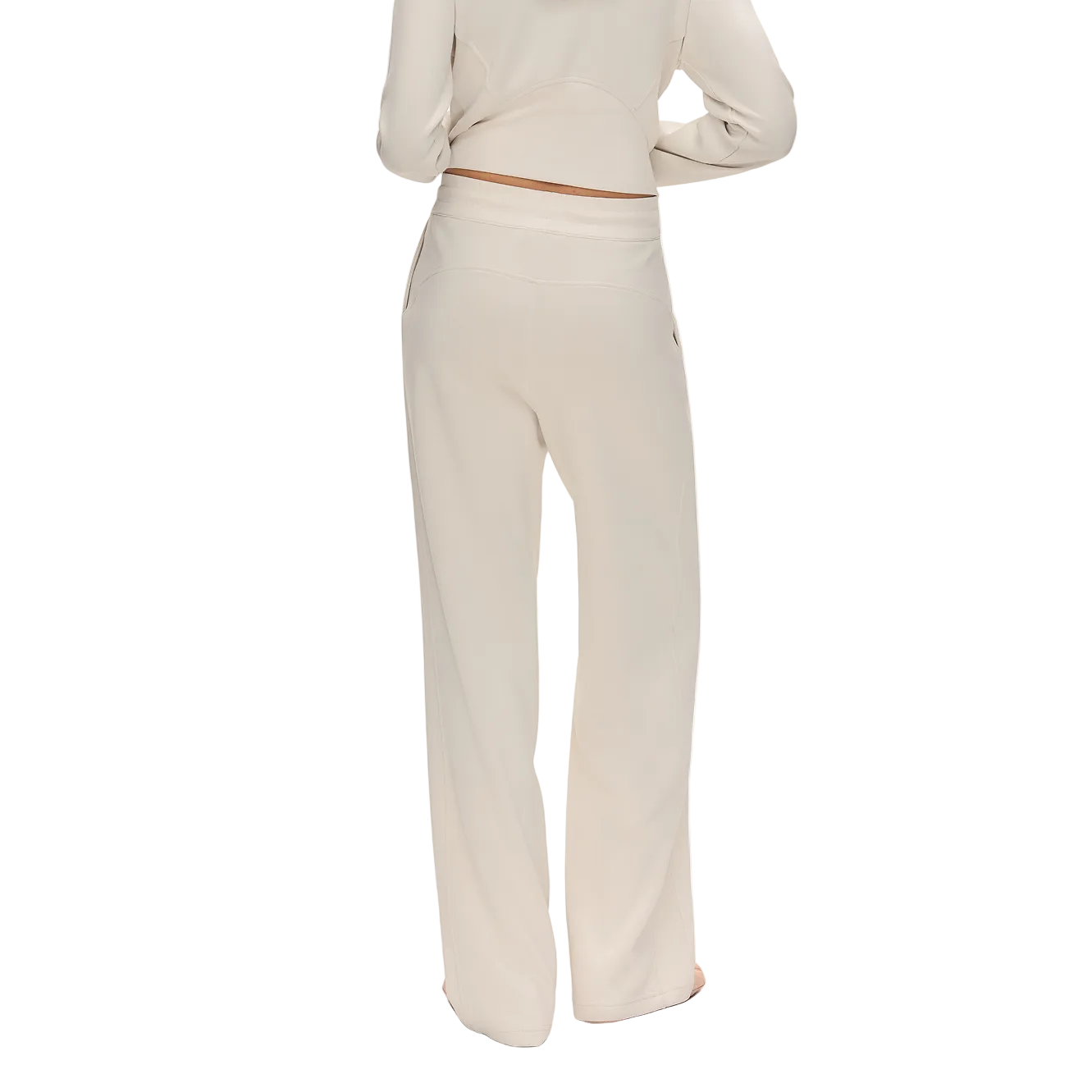 White Cross Lightweight Cloud-like Set Straight-Leg Sweatpants