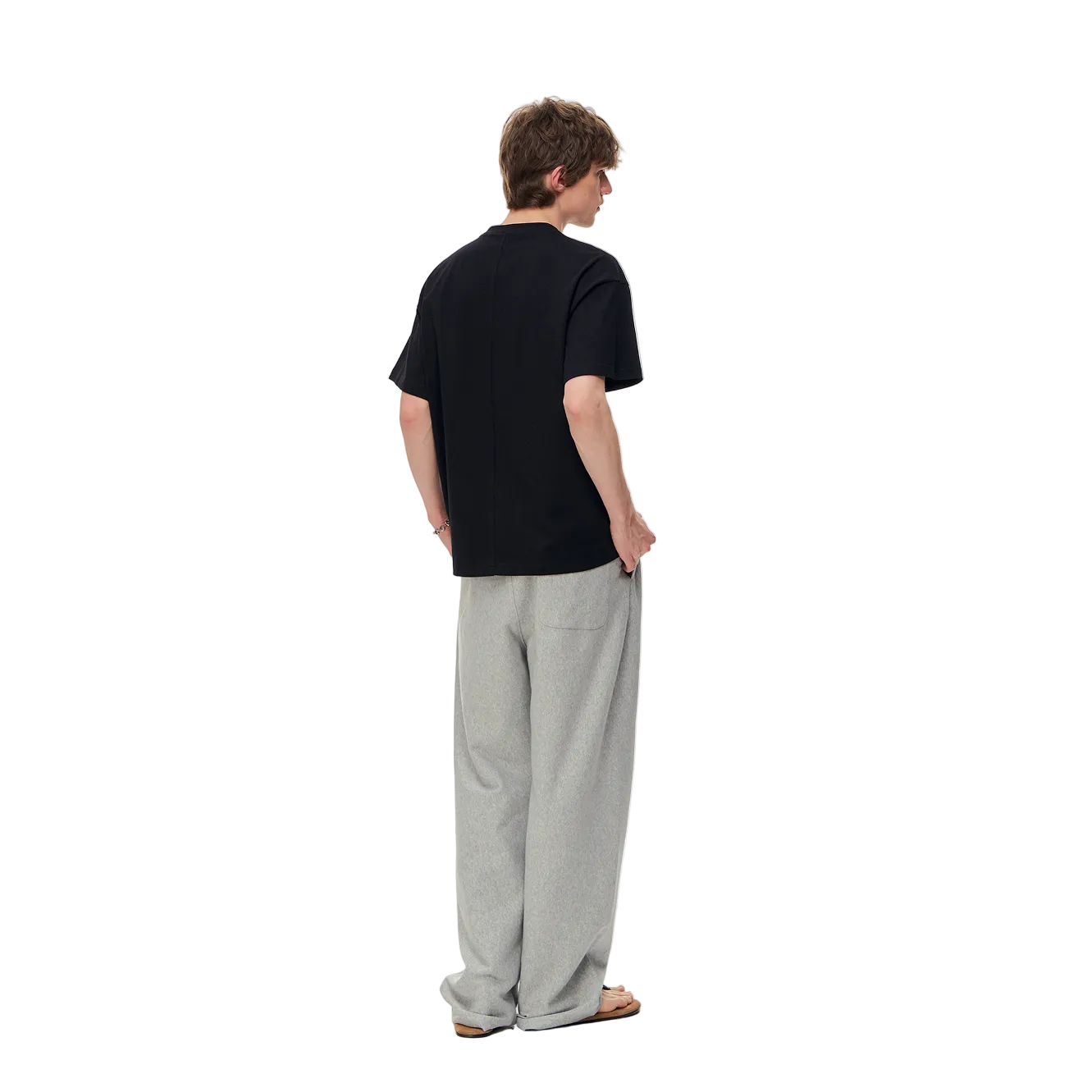 Grey Basic Casual Sports Sweatpants