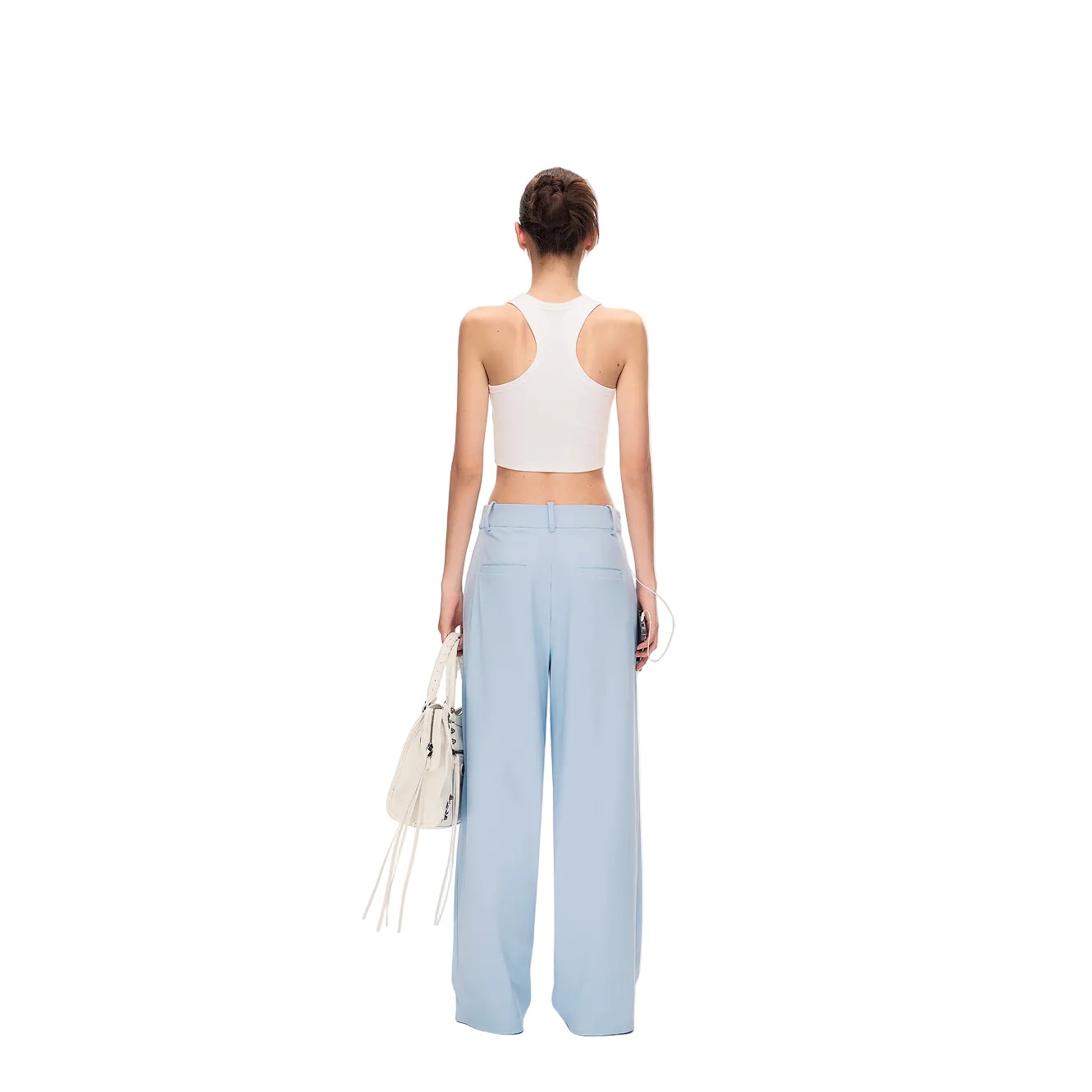 Blue 3D Cut Sports Yoga Suit Pants