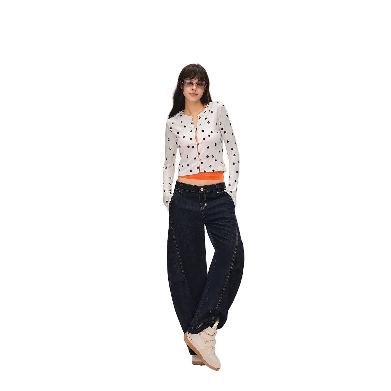 White Faux Acetate Piqué Textured Knit Cardigan
