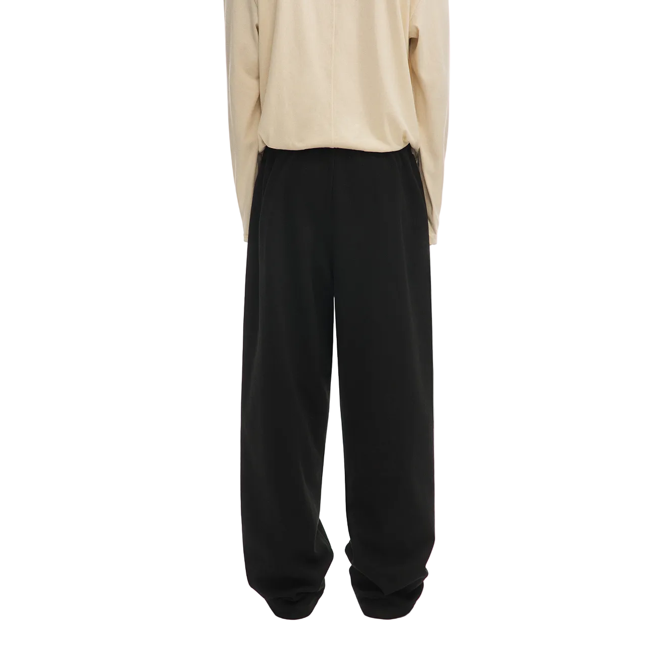 Black Heavyweight Drawstring Sweatpants
