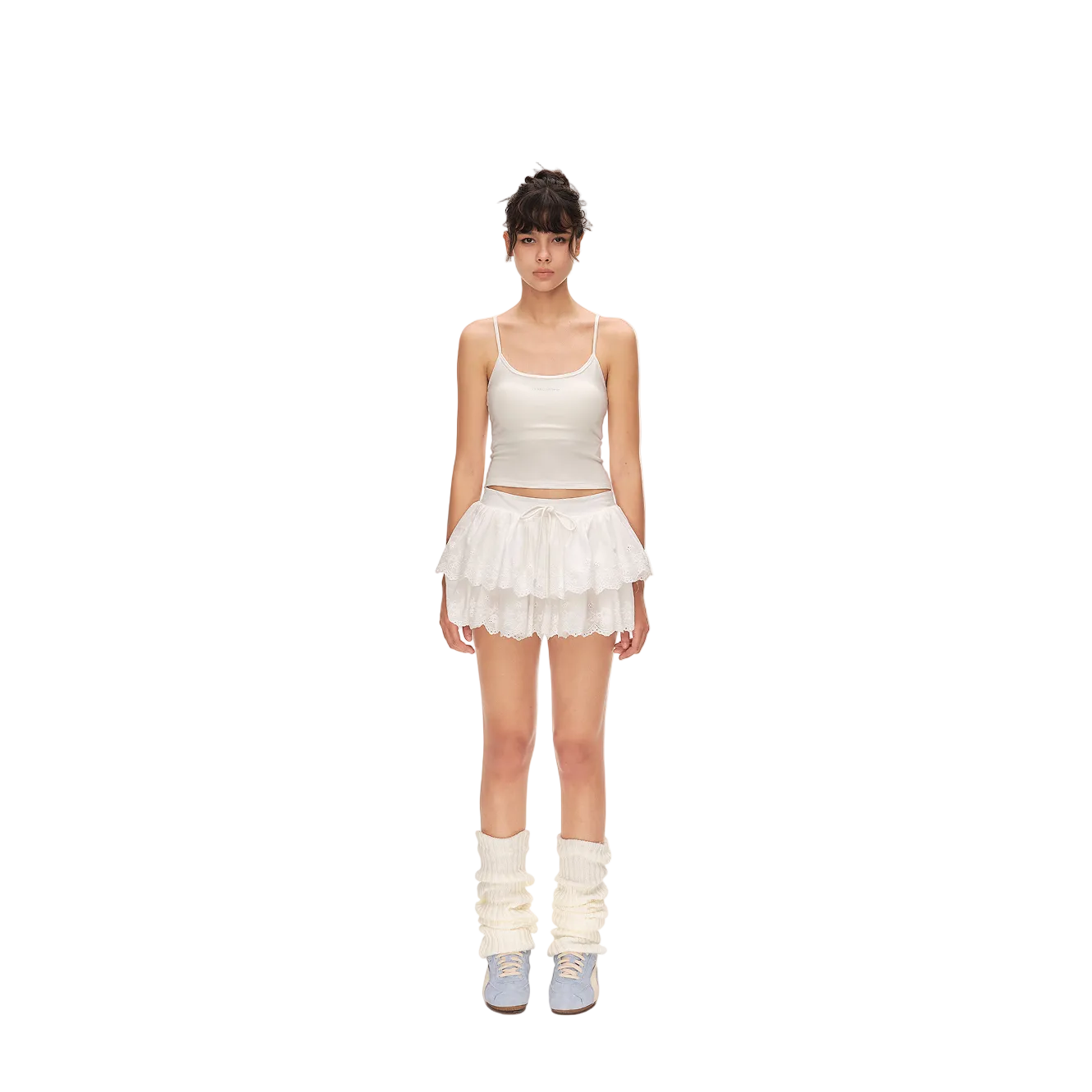 White Tencel High Elastic Camisole