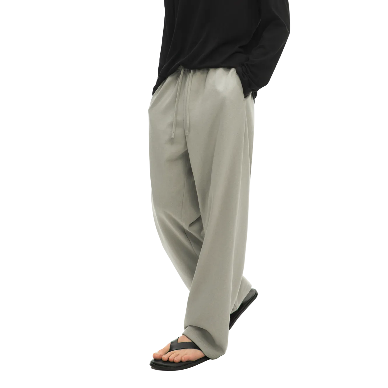 Grey Heavyweight Drawstring Sweatpants