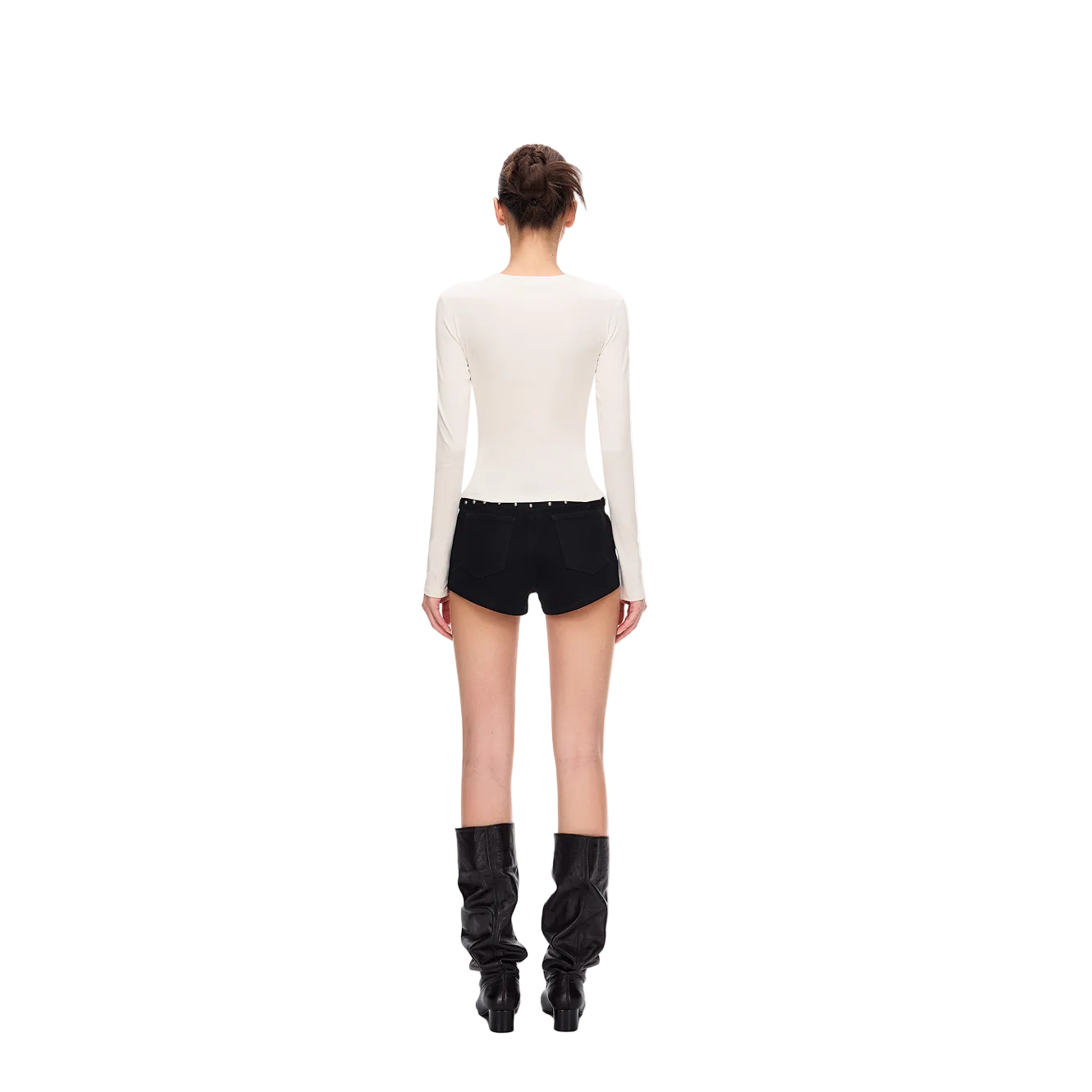 White Lightweight Cross Long-Sleeve T-Shirt