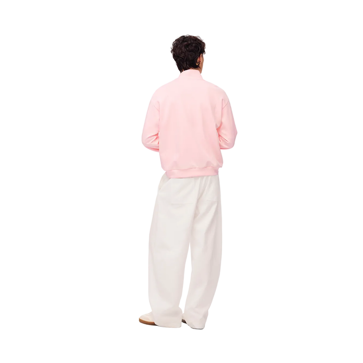 Pink Air Layer Half-Zip Pullover Sweatshirt