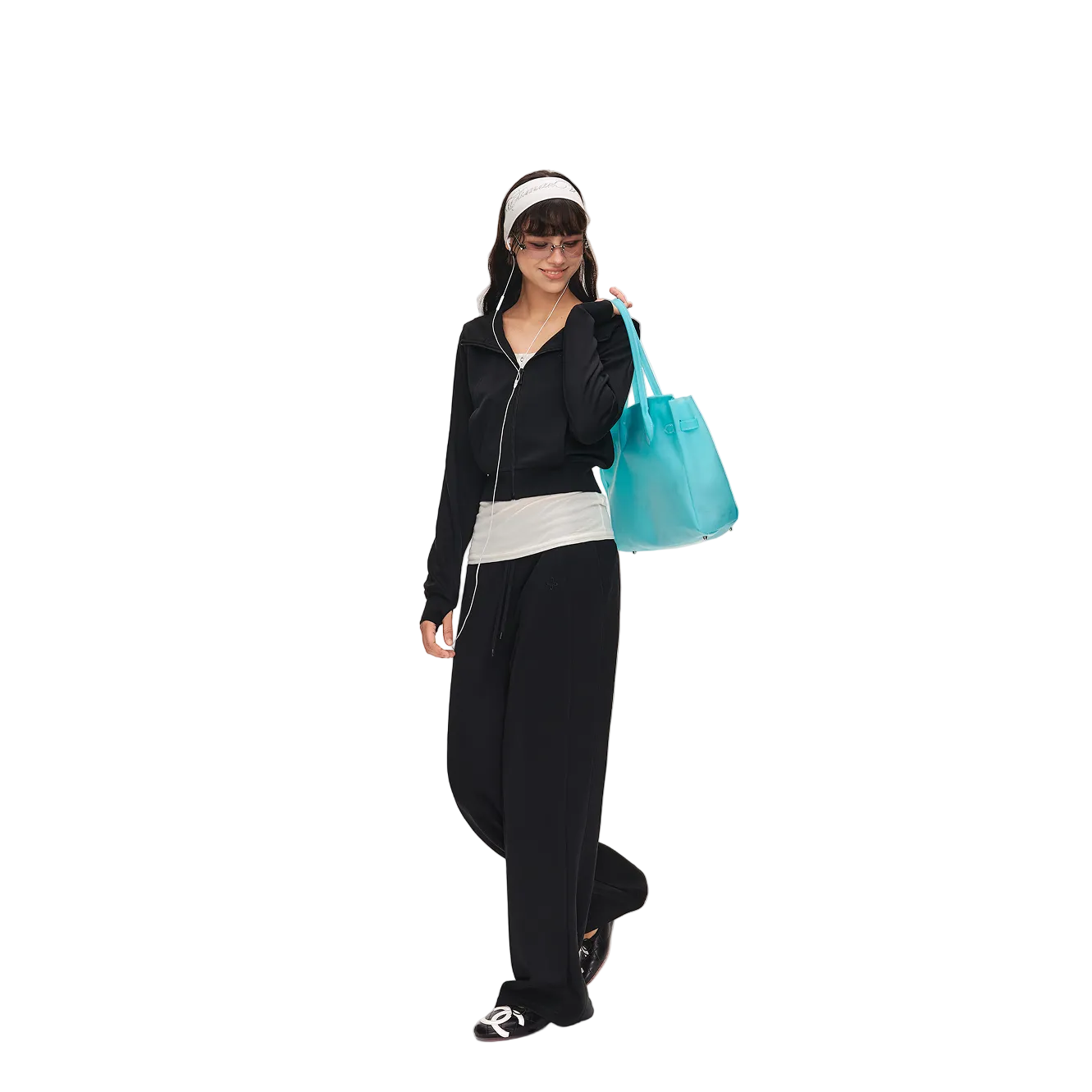 Black Cross Lightweight Cloud-like Set Hooded Sweatshirt